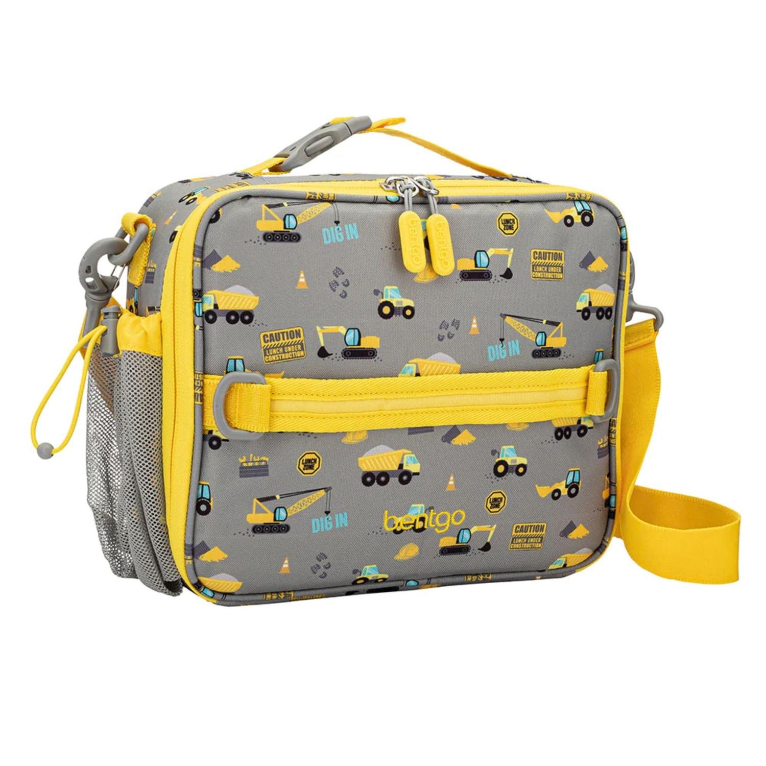 SET LONCHERA Y PORTA LONCHERA BENTGO KIDS - CAMIONES DE CONSTRUCCION - 7