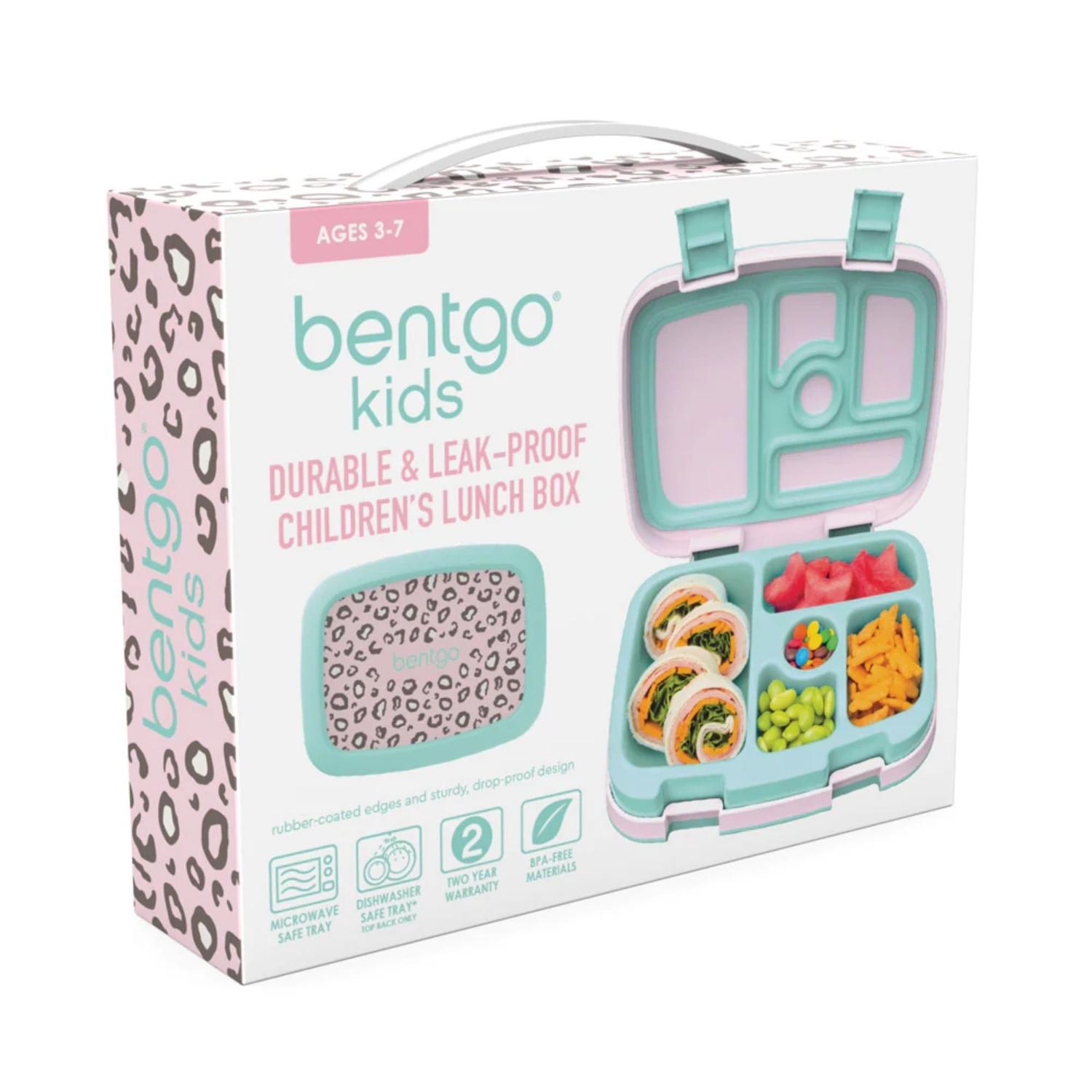 SET LONCHERA LEOPARDO Y PORTA LONCHERA BENTGO ROSA GLITTER - 4