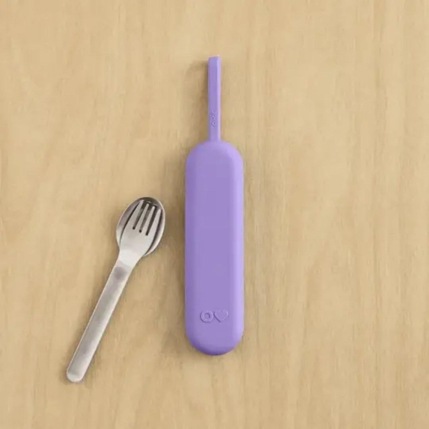SET DE CUBIERTOS ACERO INOXIDABLE OMIE UP POD Y UTENSIL - VIOLET - 4