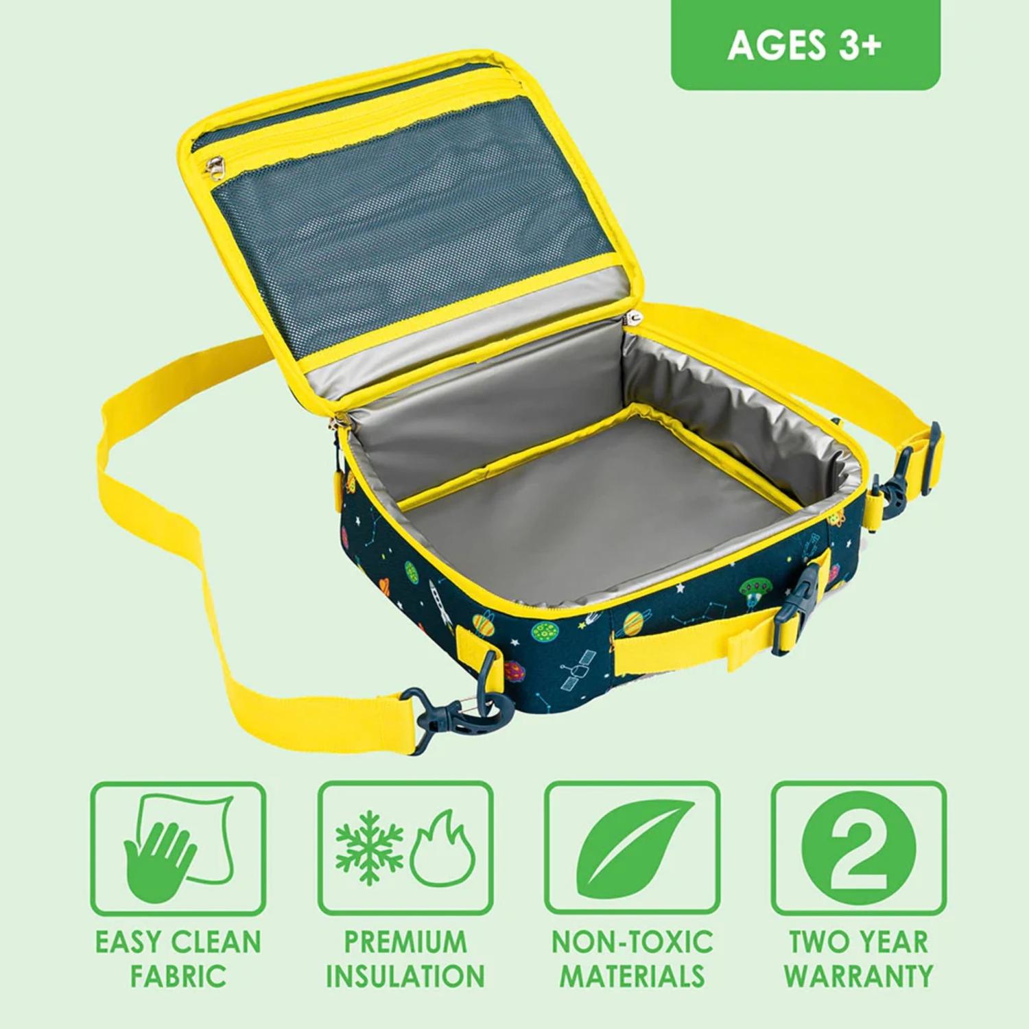 SET LONCHERA Y PORTA LONCHERA BENTGO KIDS - SPACE - 7