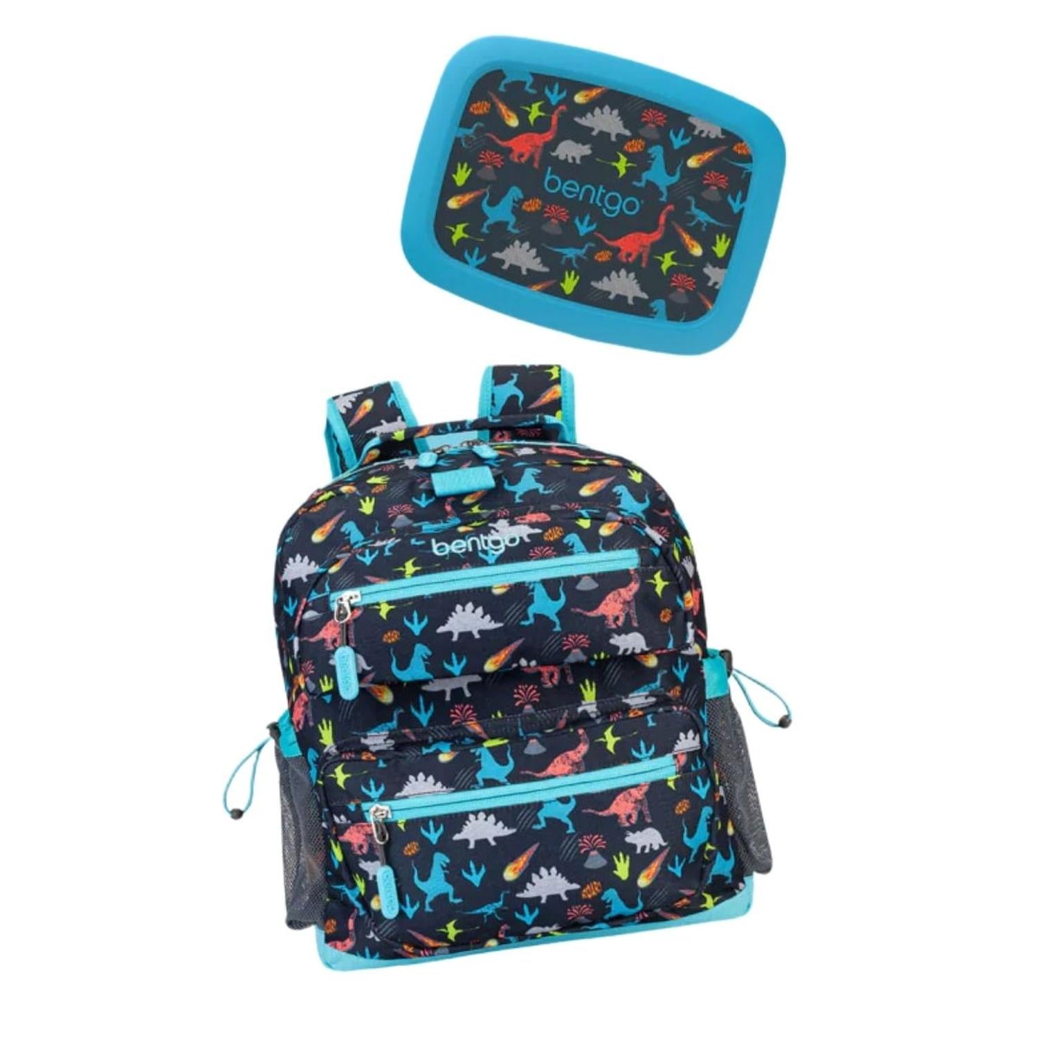 SET LONCHERA Y MOCHILA ESCOLAR BENTGO KIDS - DINOSAURIO - 1