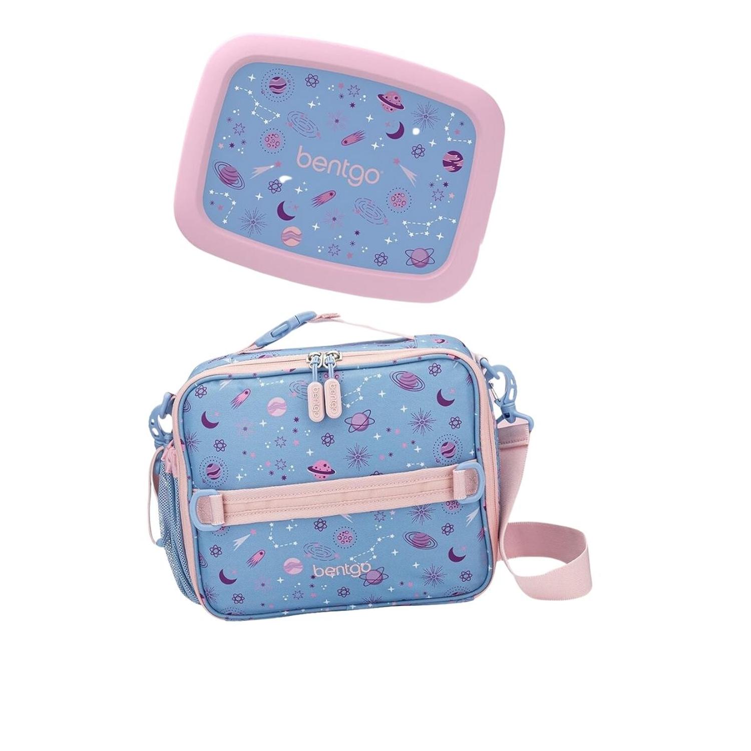 SET LONCHERA Y PORTA LONCHERA BENTGO KIDS - LAVANDER GALAXY - 1