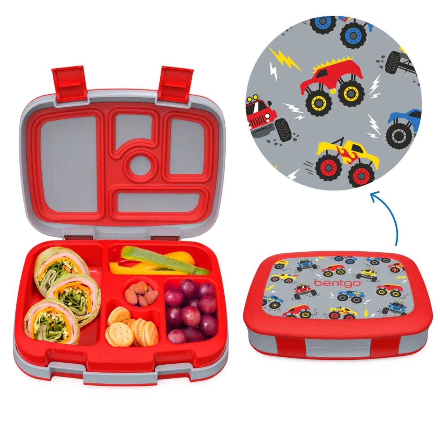 SET LONCHERA Y MOCHILA ESCOLAR BENTGO KIDS - CAMIONES - 2