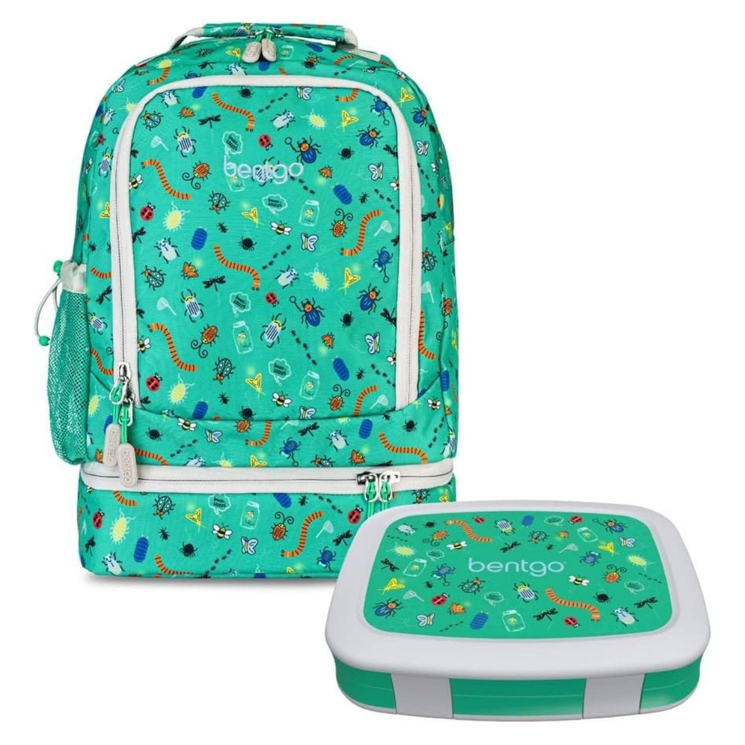 SET MOCHILA 2 EN 1 Y LONCHERA BENTGO KIDS - BUGS - 1