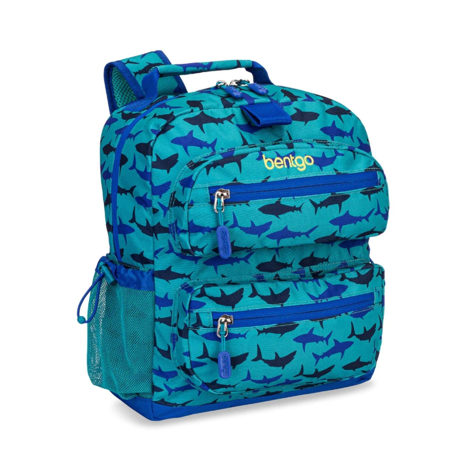 SET BENTGO MOCHILA ESCOLAR, LONCHERA Y CUBIERTOS - TIBURON - 4
