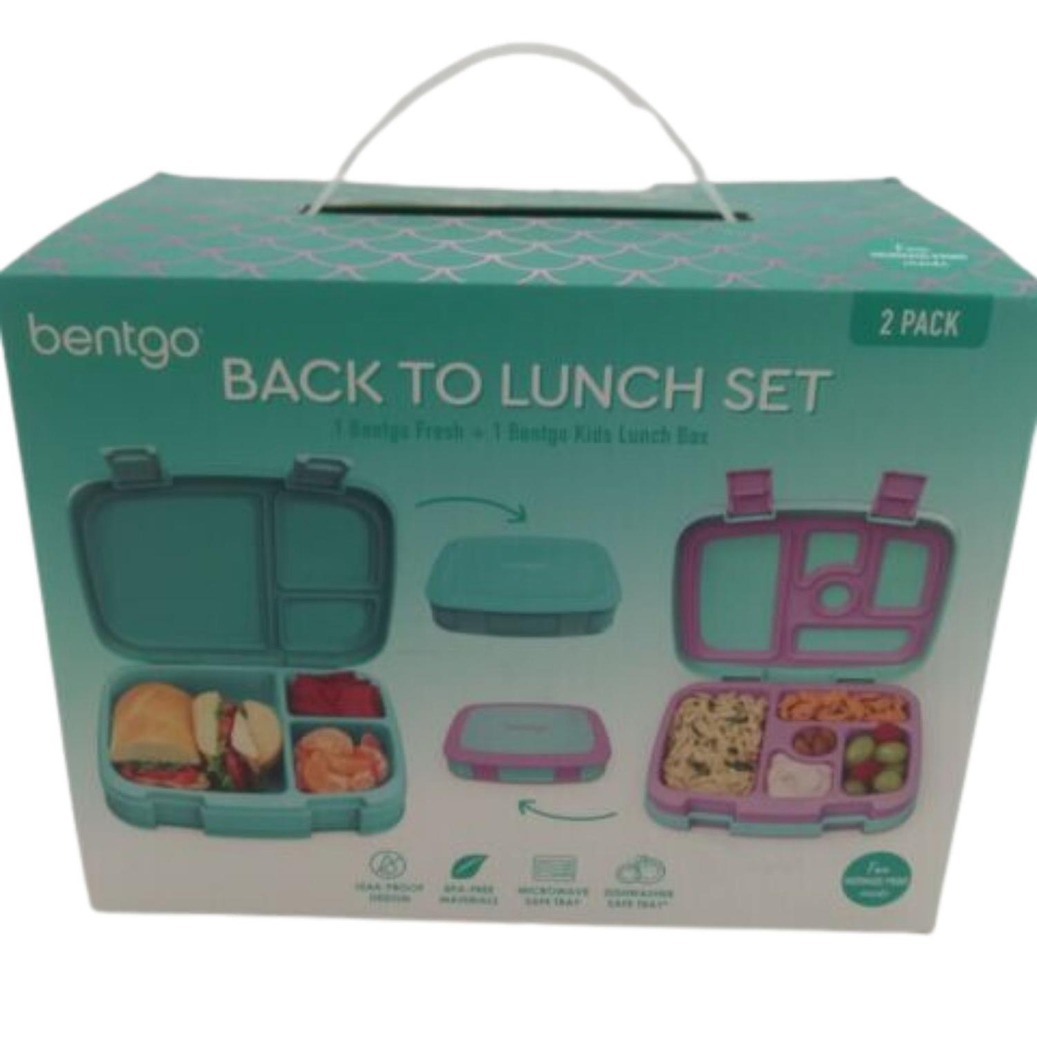 SET LONCHERA BENTGO KIDS SIRENITA + BENTGO FRESH ADULTOS TURQUESA - 6