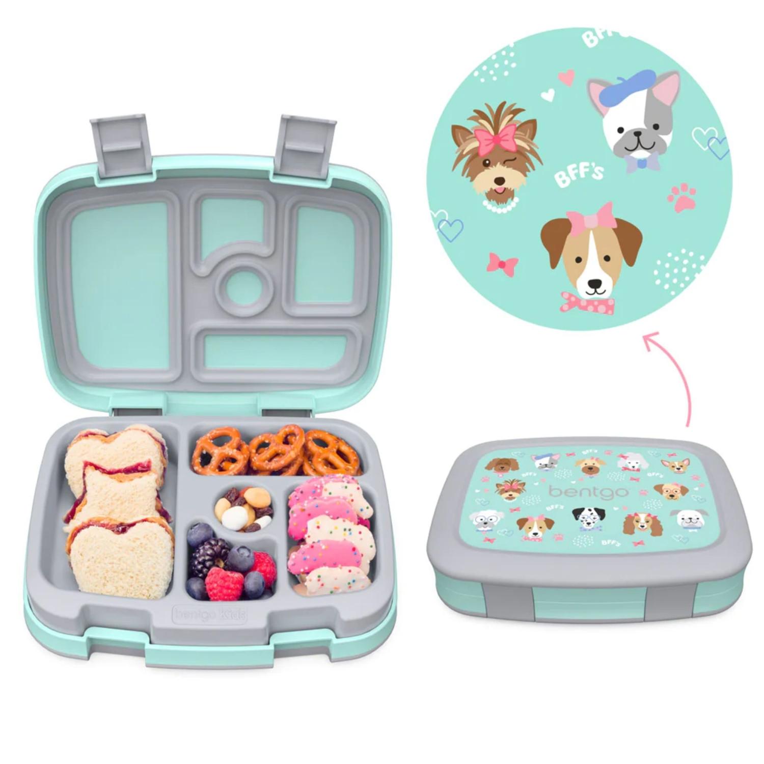 SET LONCHERA Y PORTA LONCHERA BENTGO KIDS - PUPPY LOVE - 3