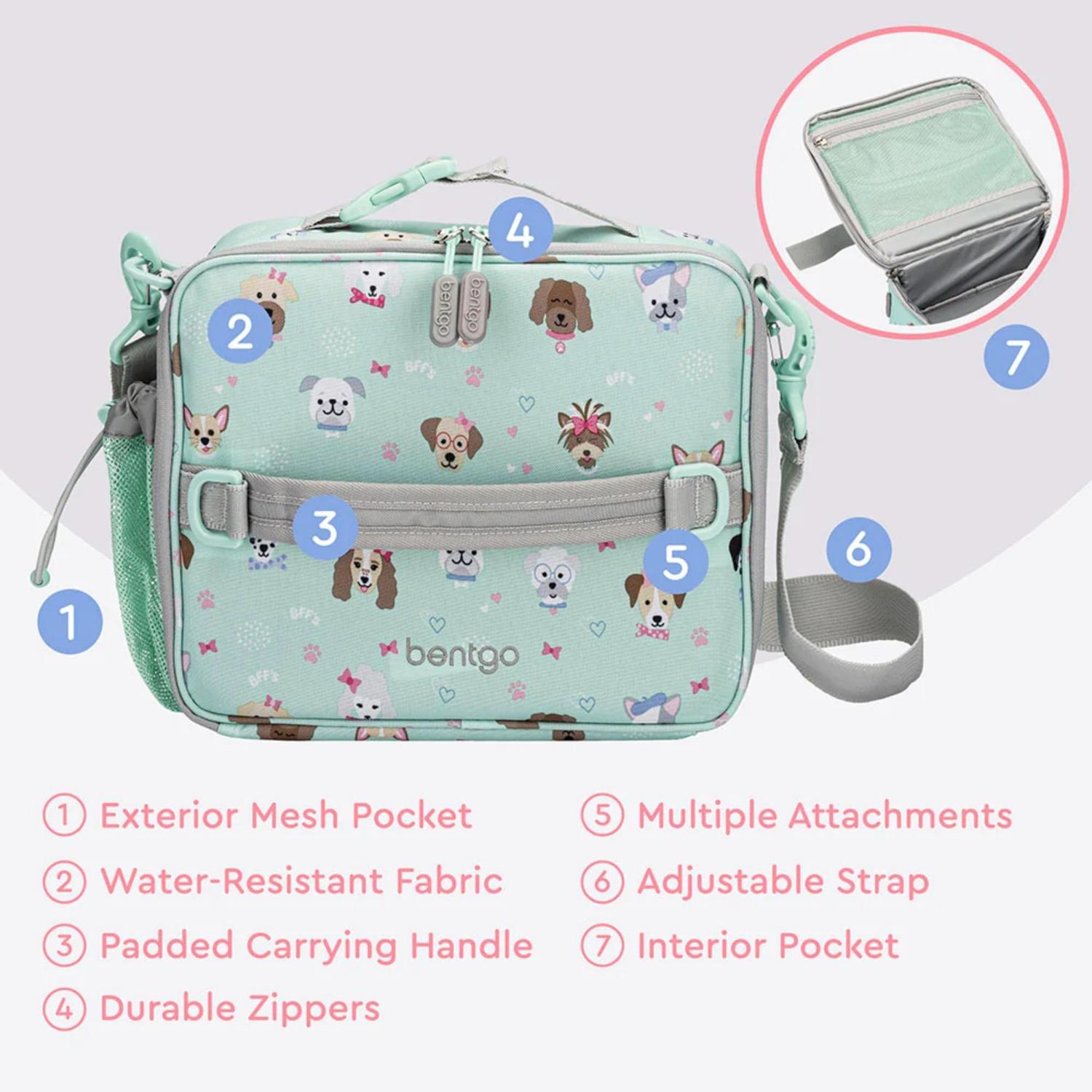 SET LONCHERA Y PORTA LONCHERA BENTGO KIDS - PUPPY LOVE - 8