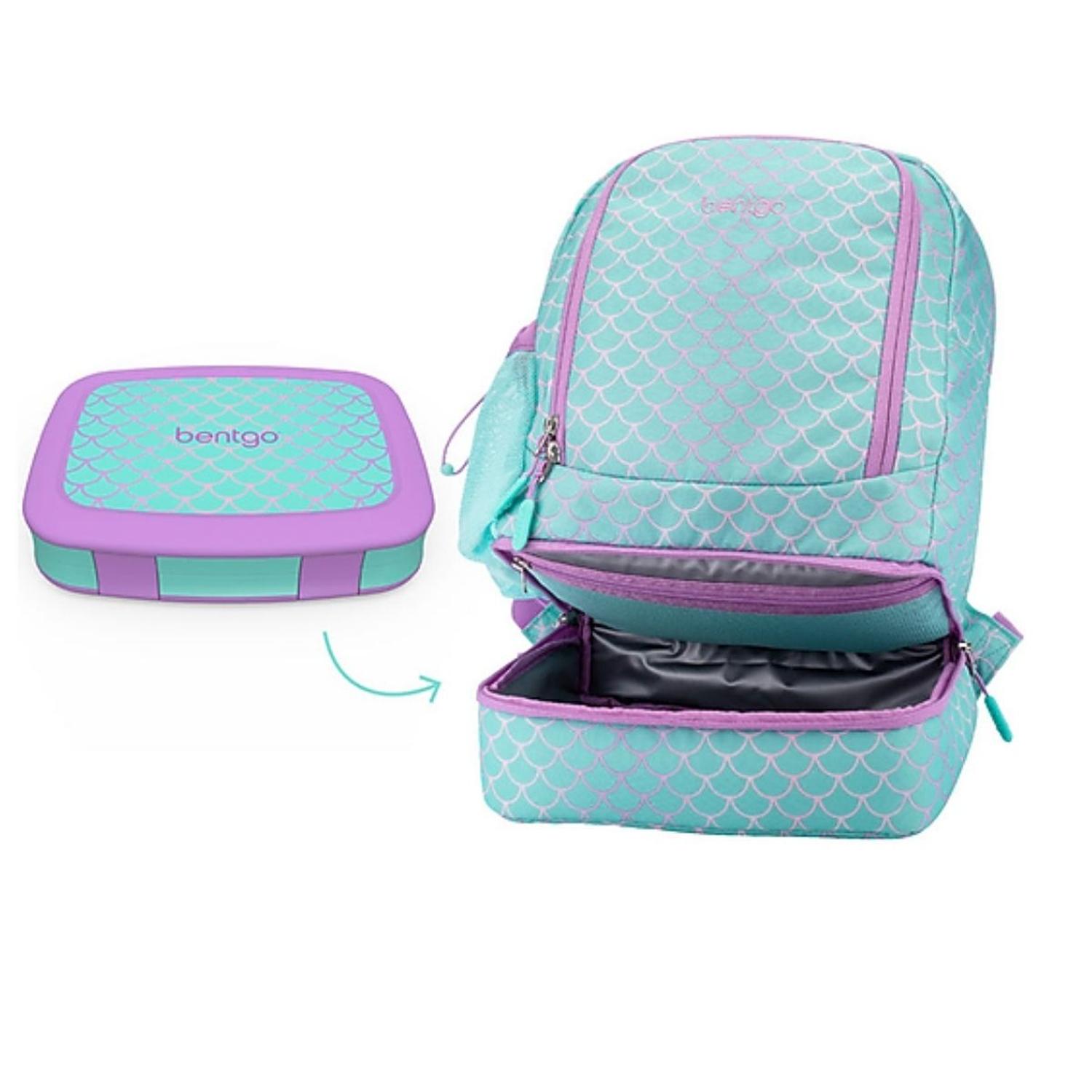 SET MOCHILA 2 EN 1 Y LONCHERA BENTGO KIDS - SIRENITA - 1