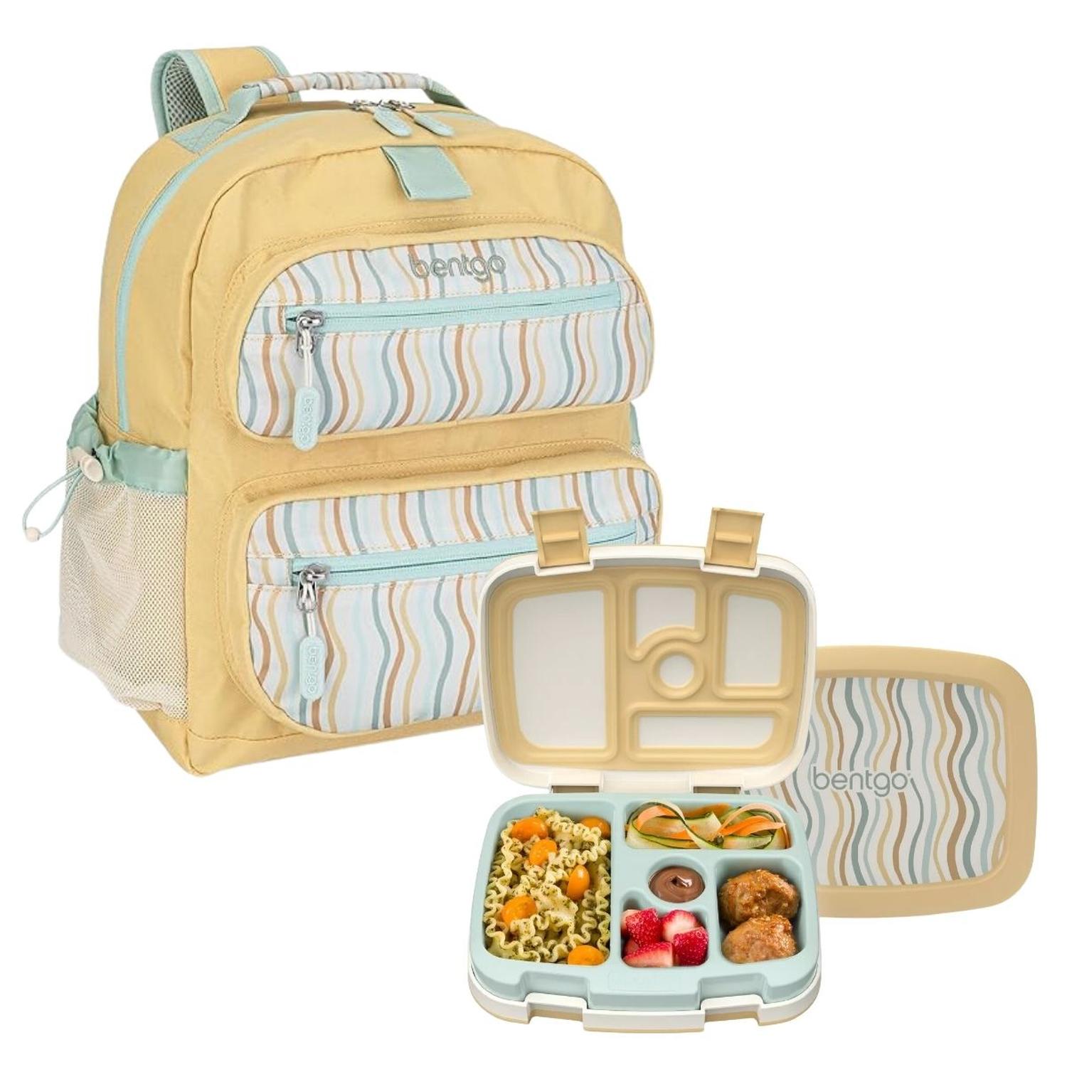 SET LONCHERA Y MOCHILA ESCOLAR BENTGO KIDS WHIMSY Y WONDER - WAVY - 1