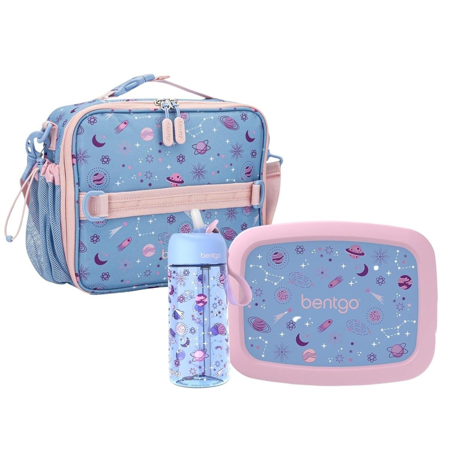 SET BENTGO LONCHERA, PORTA LONCHERA Y TOMATODO - LAVANDER GALAXY - 1