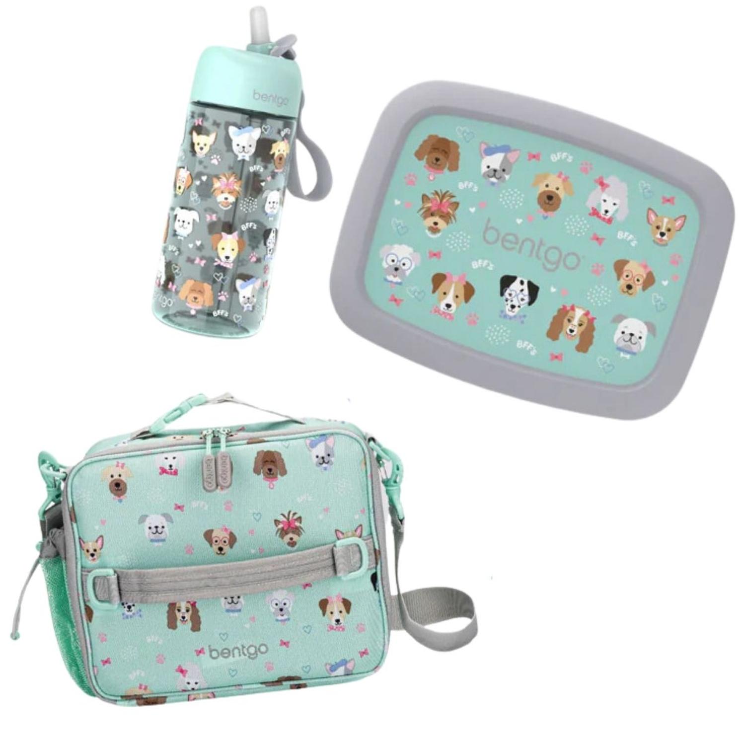 SET BENTGO LONCHERA, PORTA LONCHERA Y TOMATODO - PUPPY LOVE - 1
