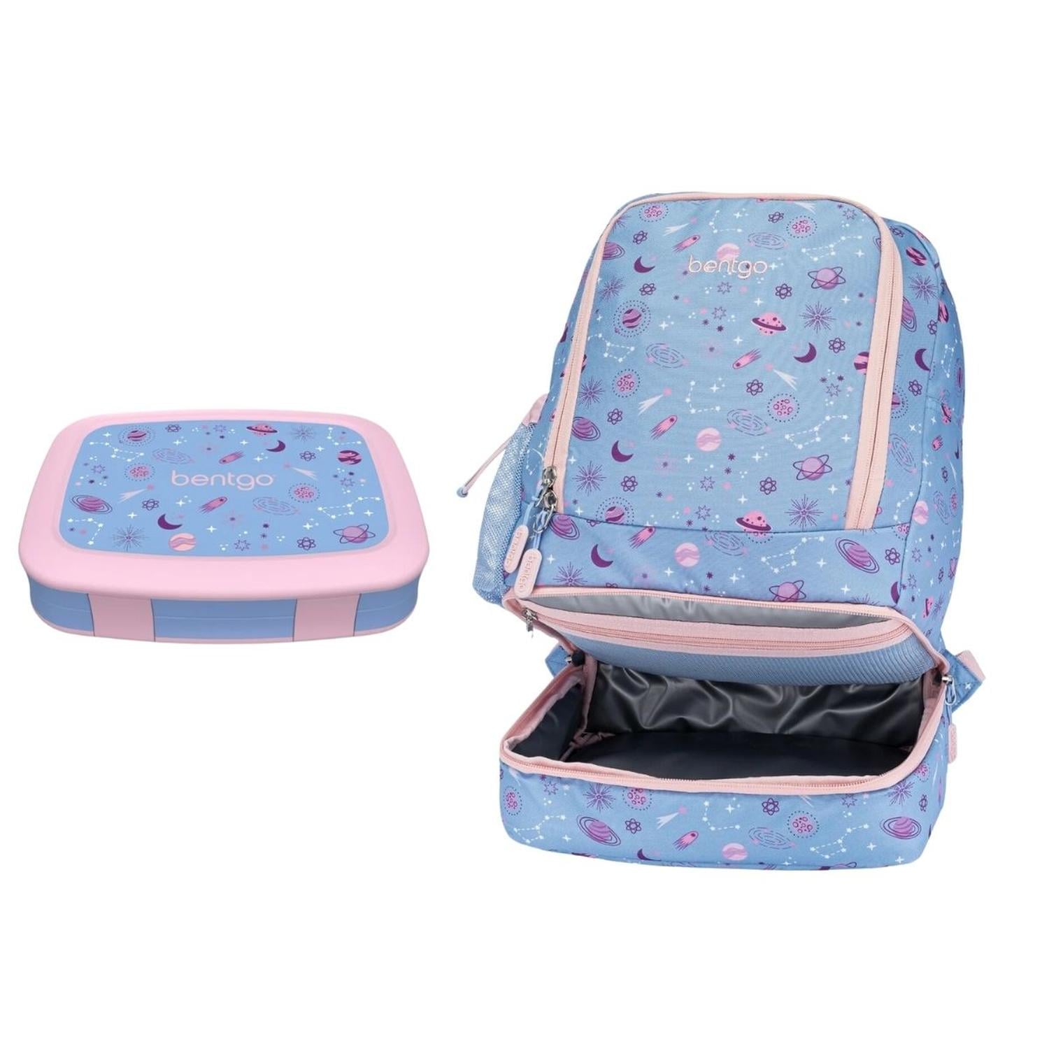 SET MOCHILA 2 EN 1 Y LONCHERA BENTGO KIDS - LAVANDER GALAXY - 1