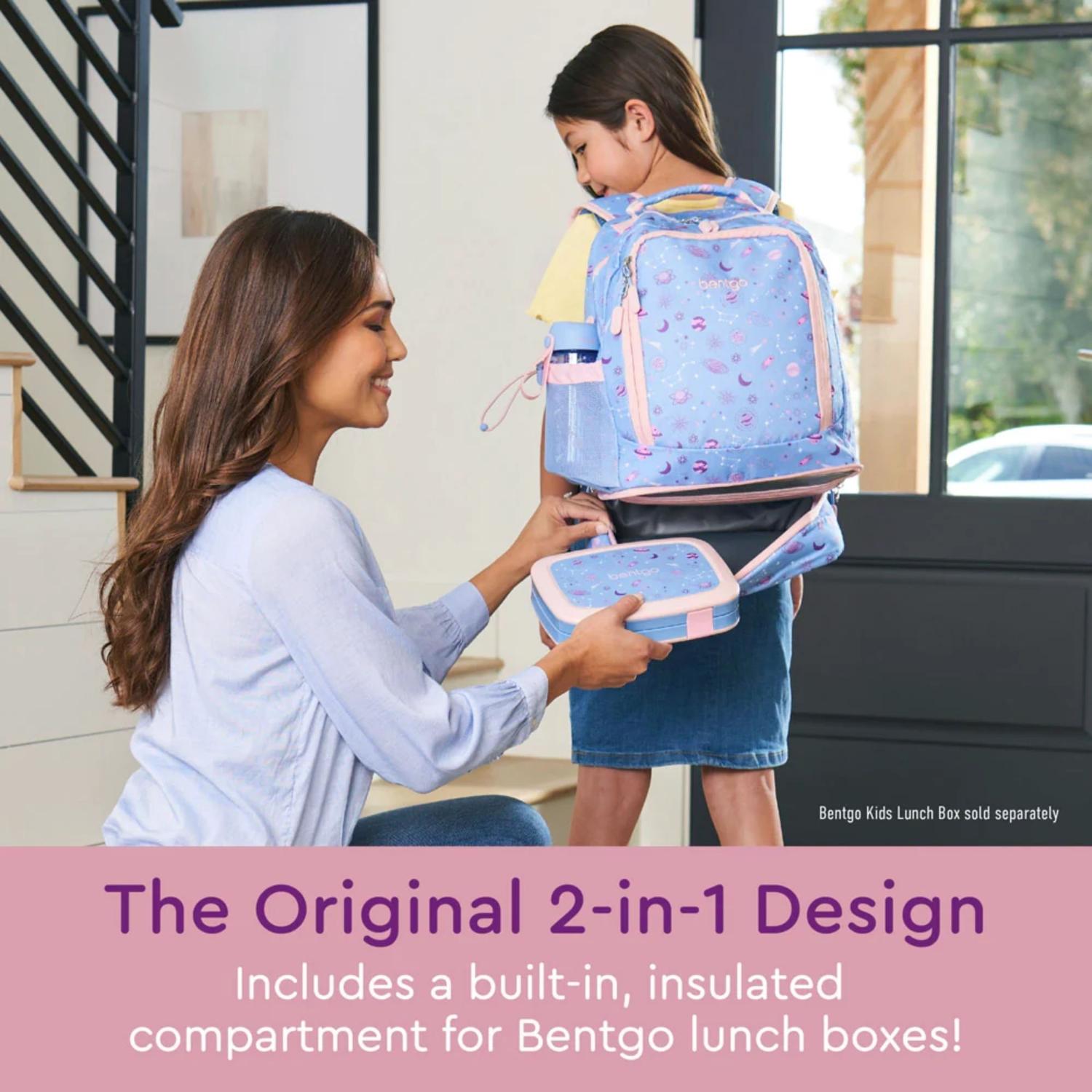 SET MOCHILA 2 EN 1 Y LONCHERA BENTGO KIDS - LAVANDER GALAXY - 4