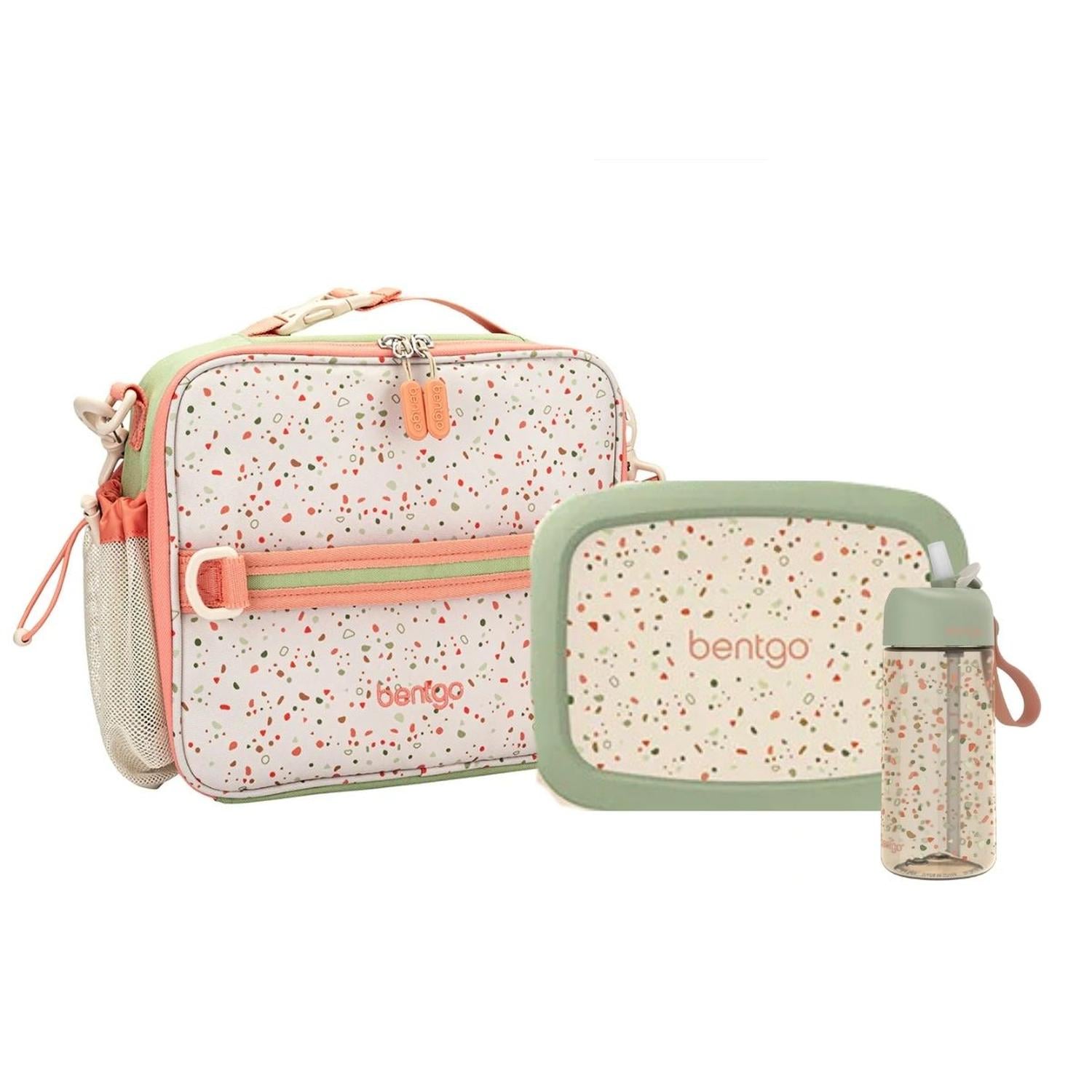 SET BENTGO LONCHERA, PORTA LONCHERA Y TOMATODO WHIMSY Y WONDER - GEO SPECKLE - 1