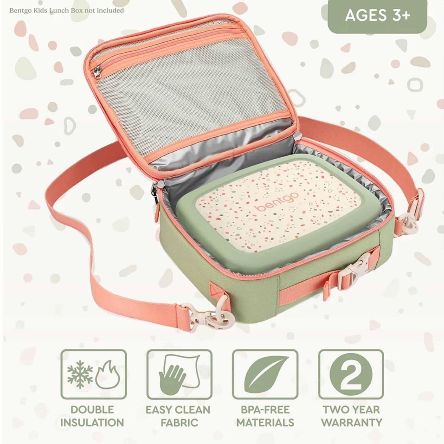 SET BENTGO LONCHERA, PORTA LONCHERA Y TOMATODO WHIMSY Y WONDER - GEO SPECKLE - 8