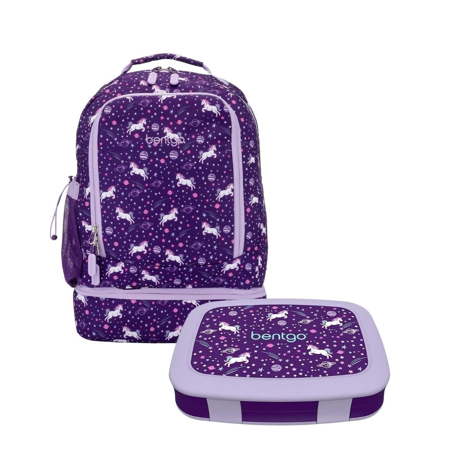 SET MOCHILA 2 EN 1 Y LONCHERA BENTGO KIDS - UNICORNIO - 1