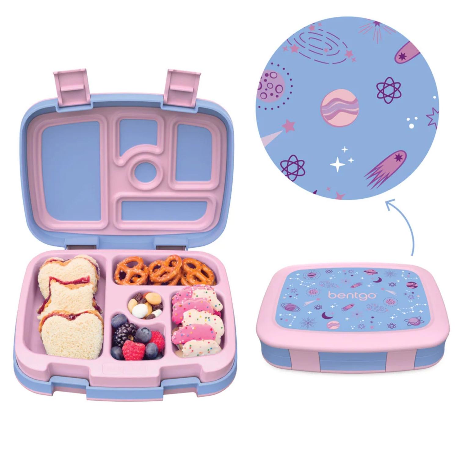 SET BENTGO LONCHERA, PORTA LONCHERA Y CUBIERTOS - LAVANDER GALAXY - 2