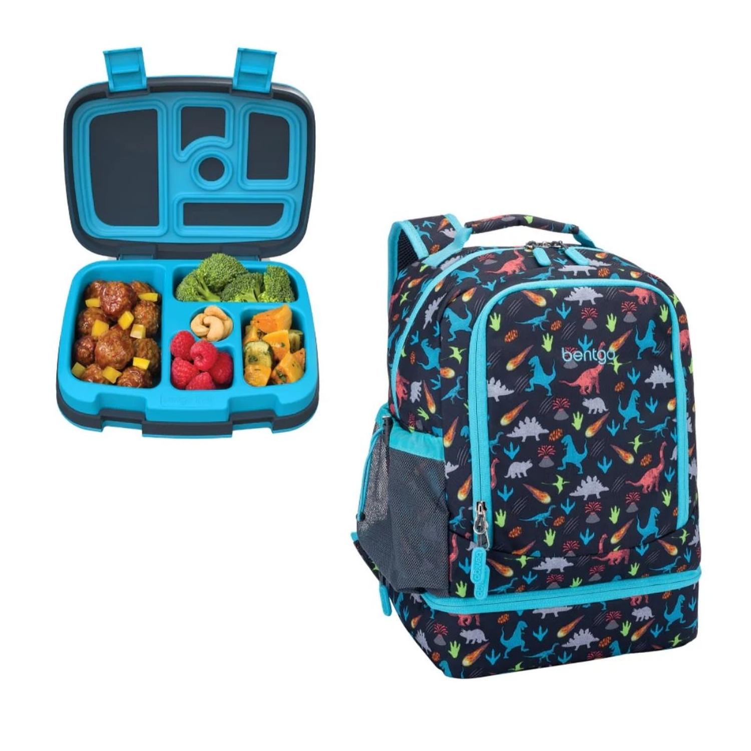 SET MOCHILA 2 EN 1 Y LONCHERA BENTGO KIDS - DINOSAURIO - 1