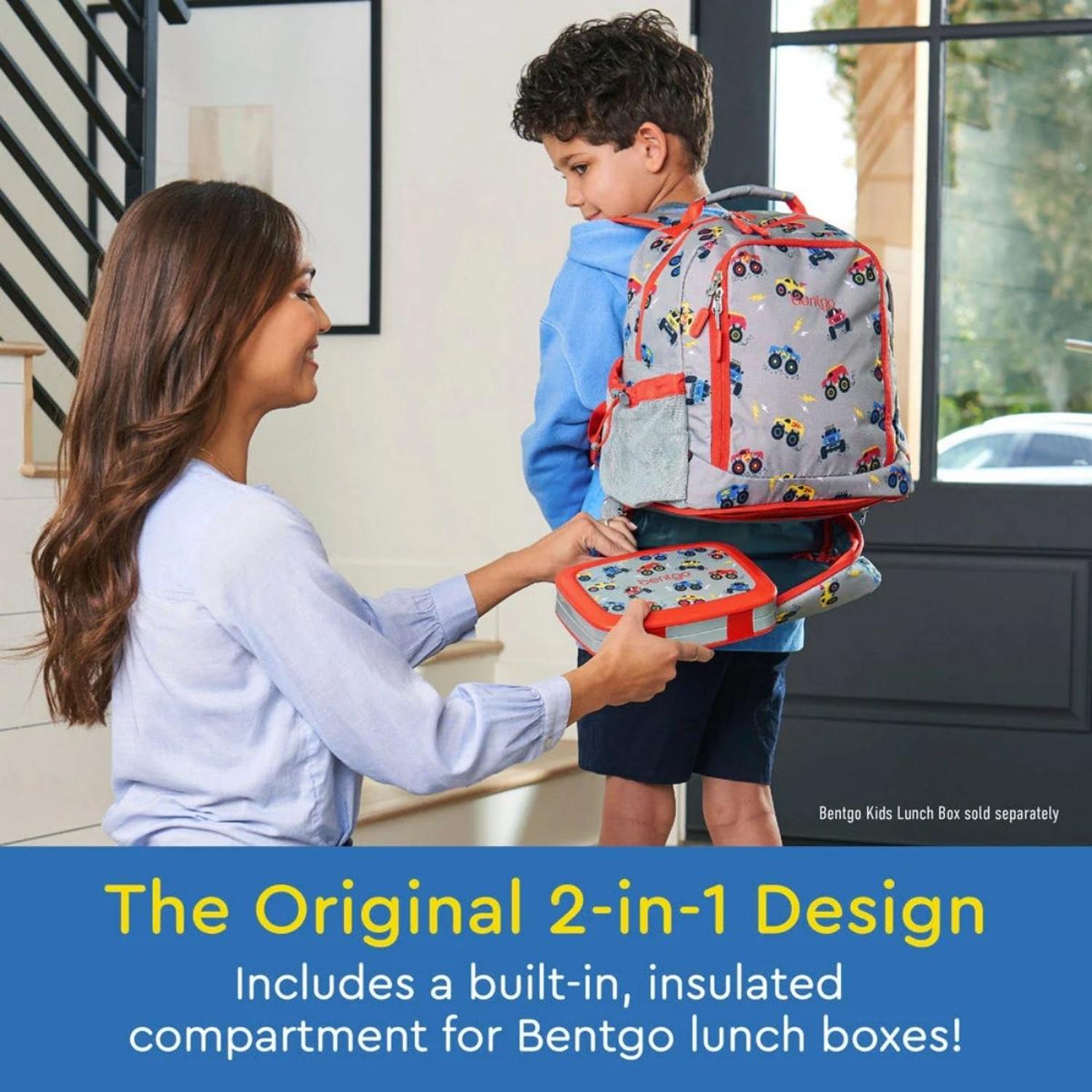 SET MOCHILA 2 EN 1 Y LONCHERA BENTGO KIDS - CAMIONES - 2
