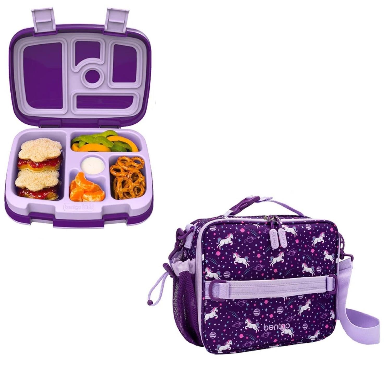 SET LONCHERA Y PORTA LONCHERA BENTGO KIDS - UNICORNIO - 1