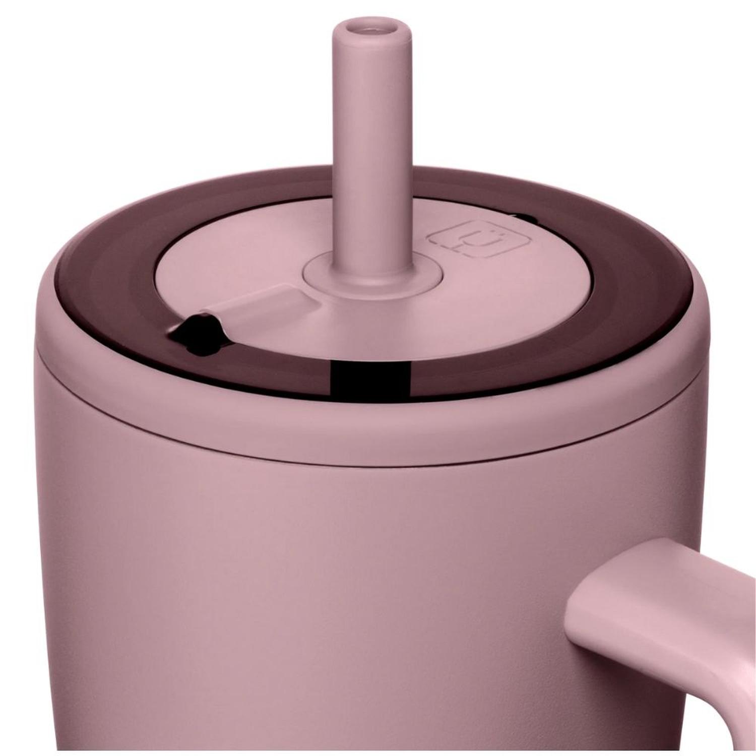 TUMBLER VASO AISLADO BRUMATE ERA A PRUEBA DE FUGAS CON TAPA Y PAJILLA 40 OZ - ROSA - 2