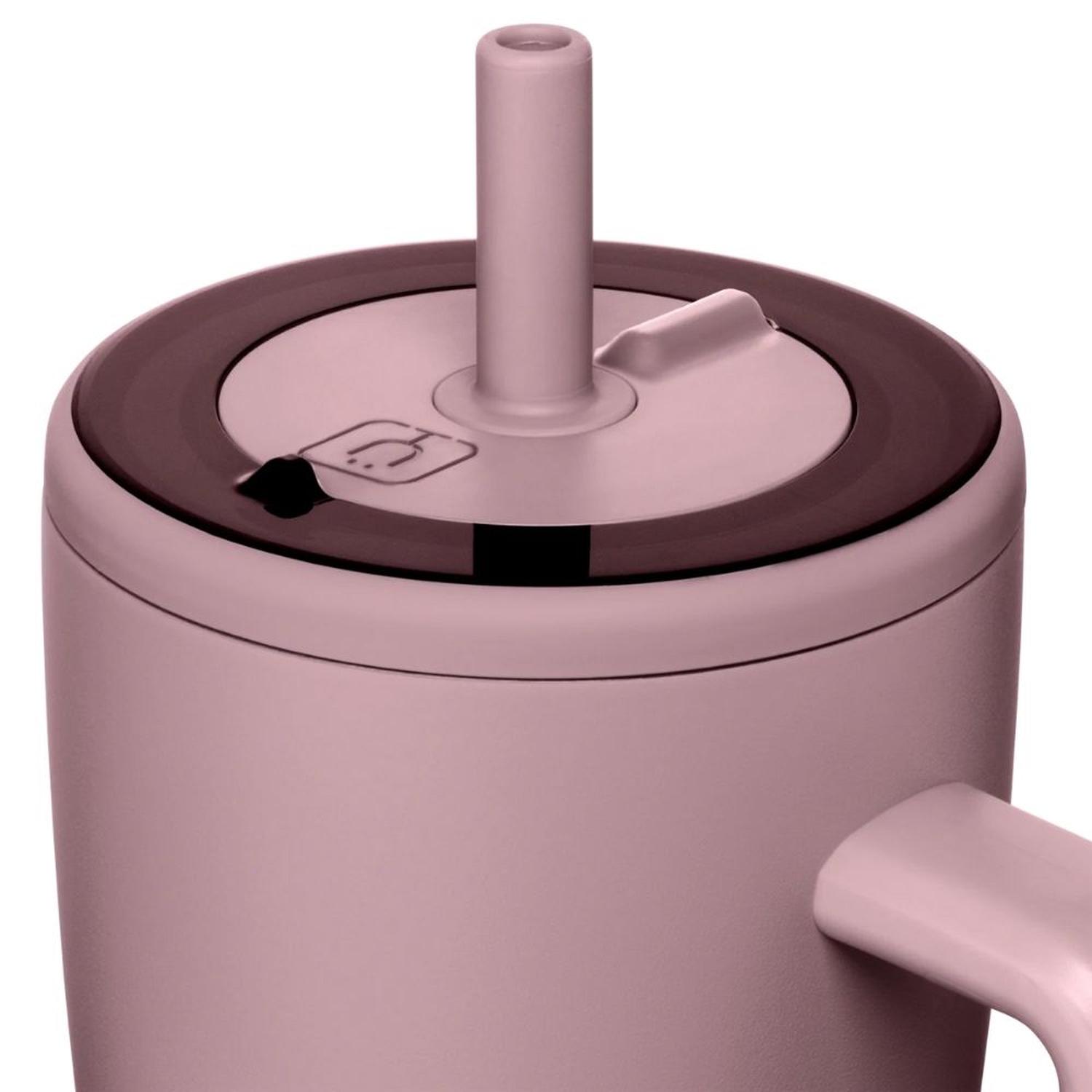 TUMBLER VASO AISLADO BRUMATE ERA A PRUEBA DE FUGAS CON TAPA Y PAJILLA 40 OZ - ROSA - 3