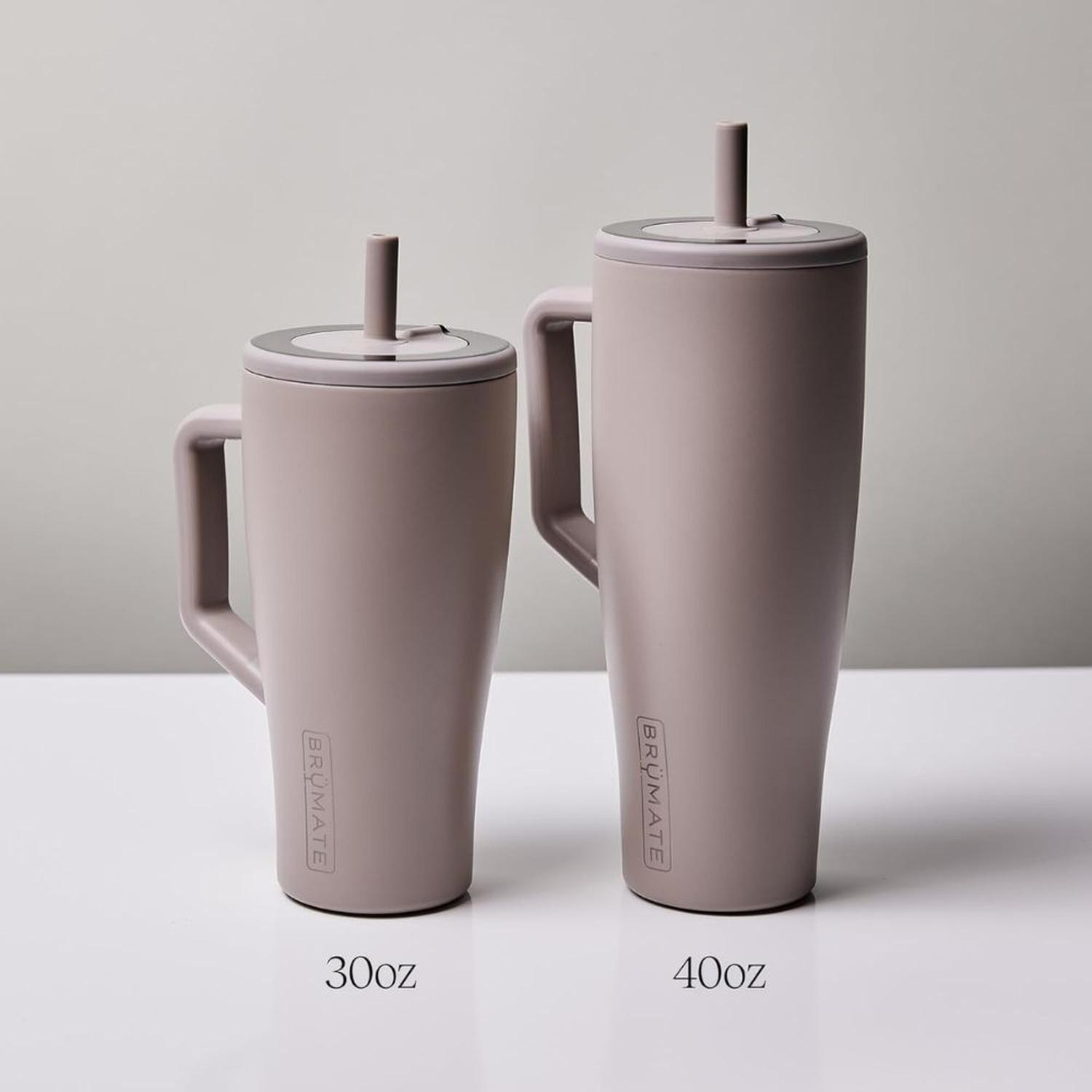TUMBLER VASO AISLADO BRUMATE ERA A PRUEBA DE FUGAS CON TAPA Y PAJILLA 40 OZ - ROSA - 8
