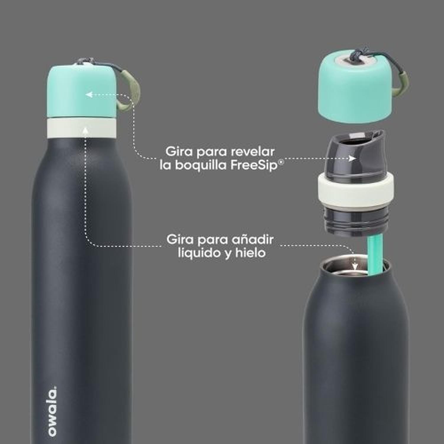 BOTELLA DE ACERO INOXIDABLE OWALA FREESIP TWIST 24 OZ - MAREA BRUMOSA - 4