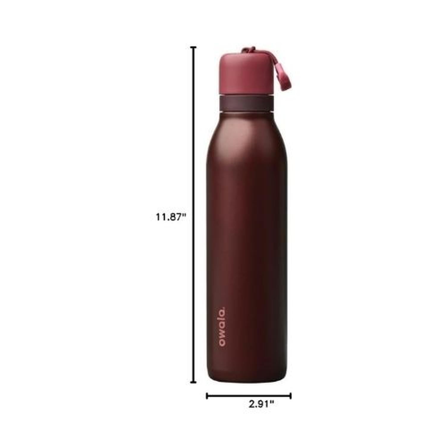 BOTELLA DE ACERO INOXIDABLE OWALA FREESIP TWIST 24 OZ - CEREZA NEGRA - 2