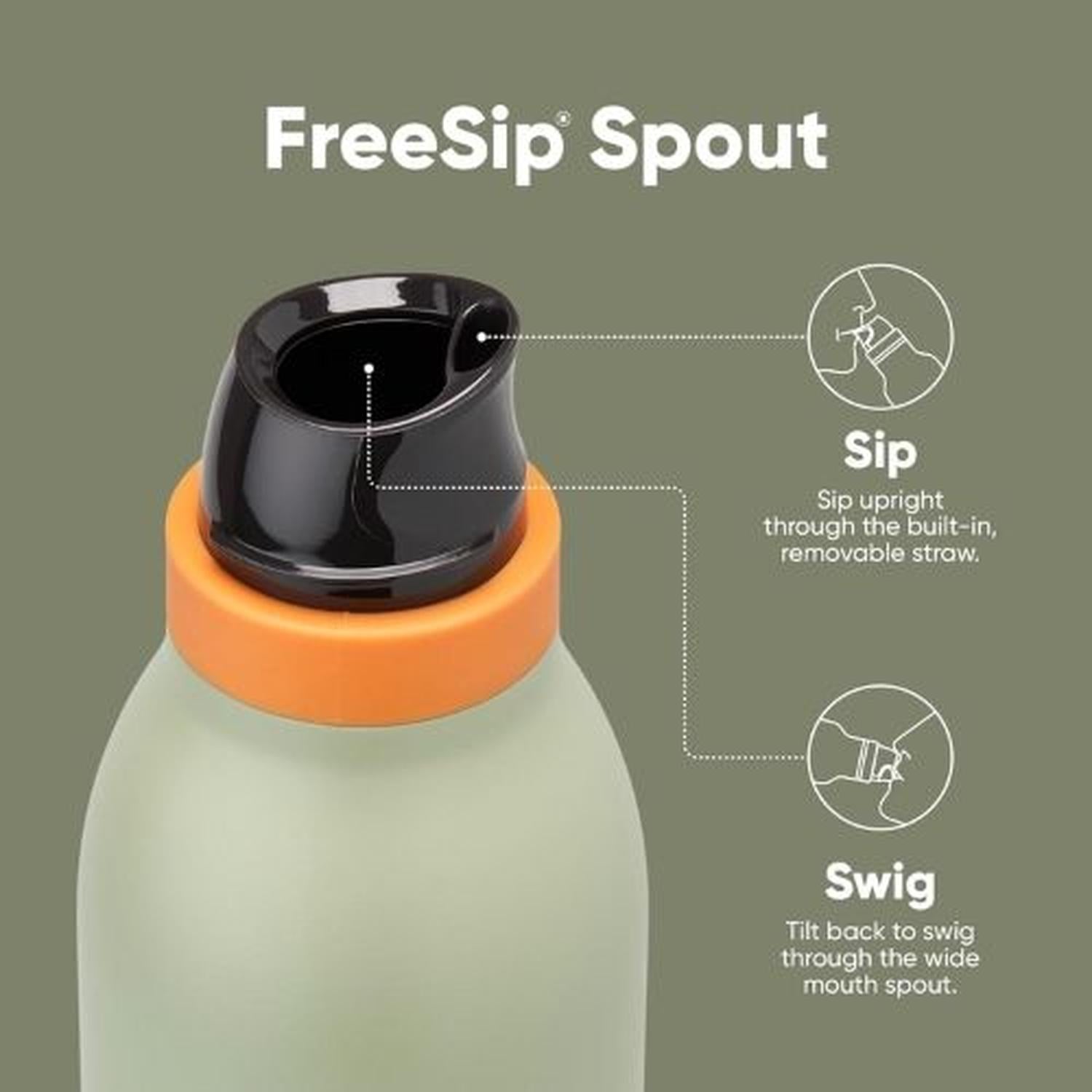 BOTELLA DE ACERO INOXIDABLE OWALA FREESIP TWIST 18 OZ - CAMO COOL - 4