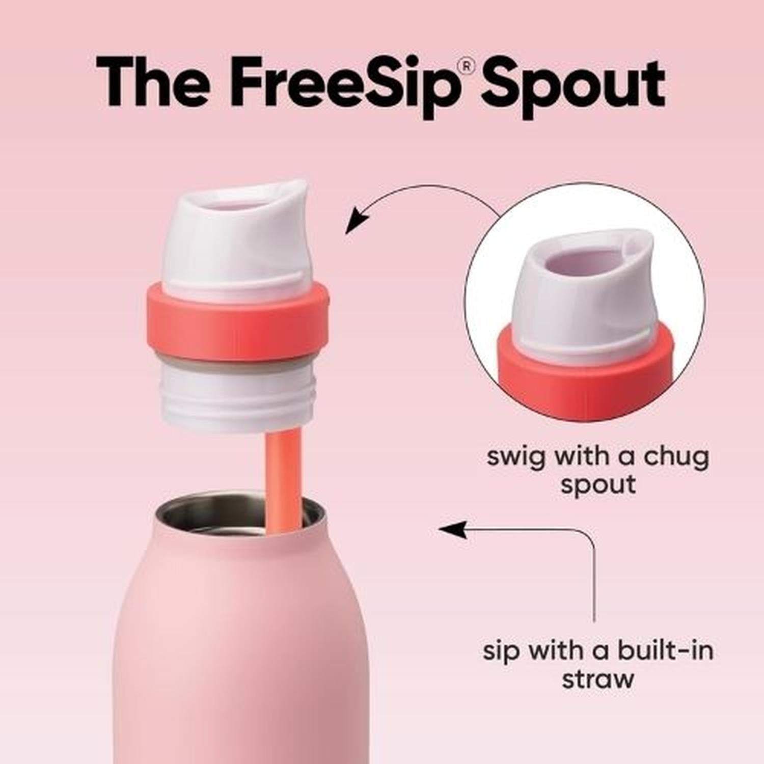BOTELLA DE ACERO INOXIDABLE OWALA FREESIP TWIST 24 OZ - ANGEL FOOD CAKE - 3