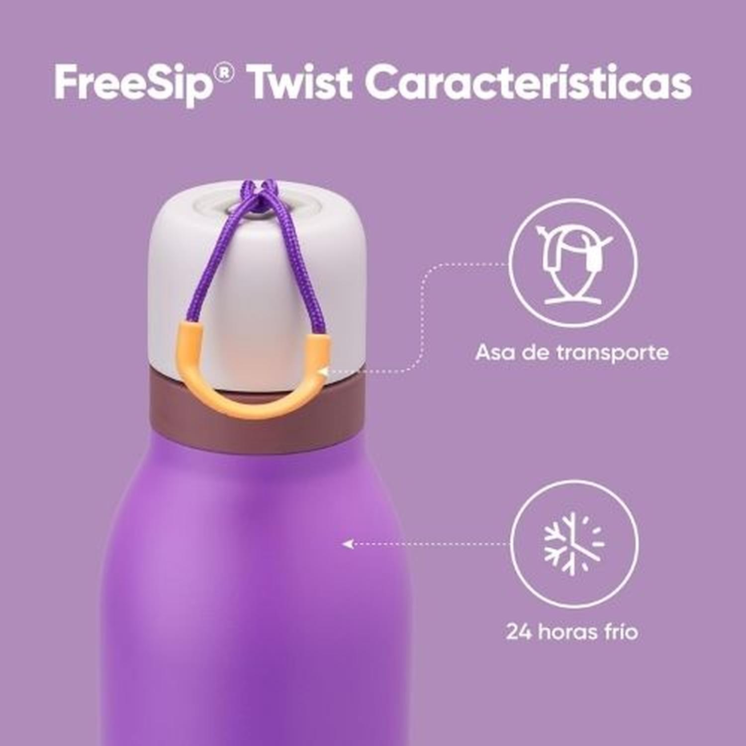 BOTELLA DE ACERO INOXIDABLE OWALA FREESIP TWIST 24 OZ - CALIFORNIA GRAPEVINE - 3