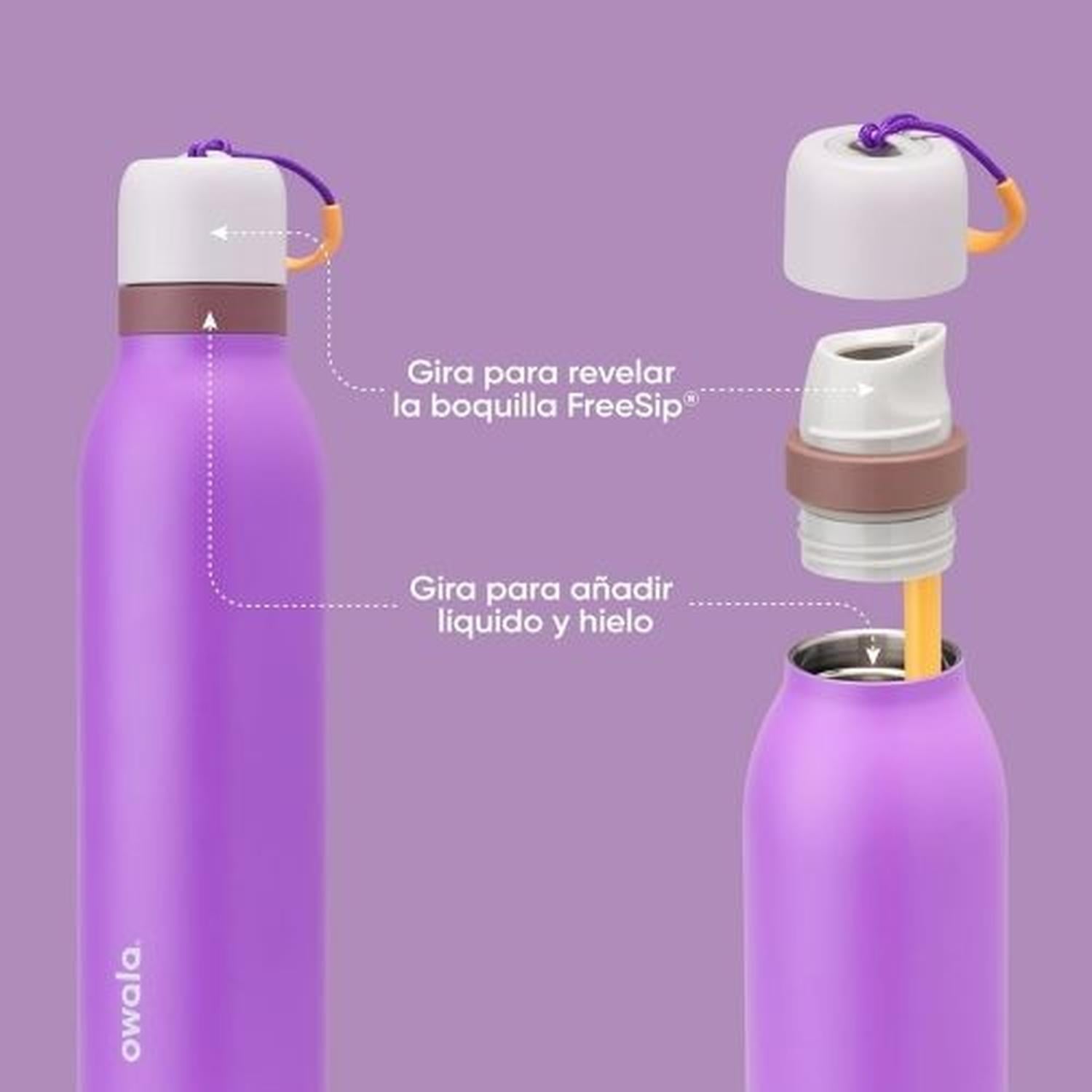 BOTELLA DE ACERO INOXIDABLE OWALA FREESIP TWIST 24 OZ - CALIFORNIA GRAPEVINE - 4