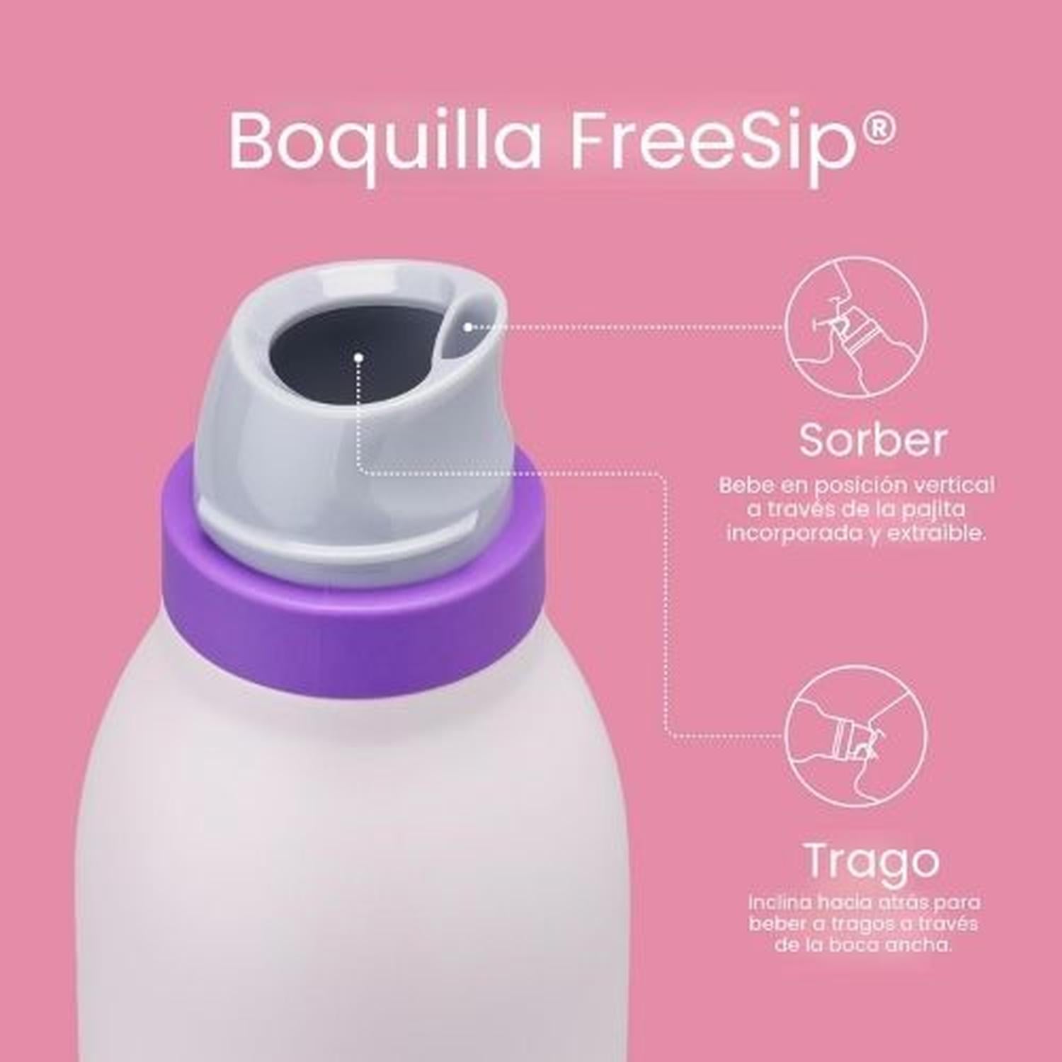 BOTELLA DE ACERO INOXIDABLE OWALA FREESIP TWIST 24 OZ - DREAMY FIELD - 2