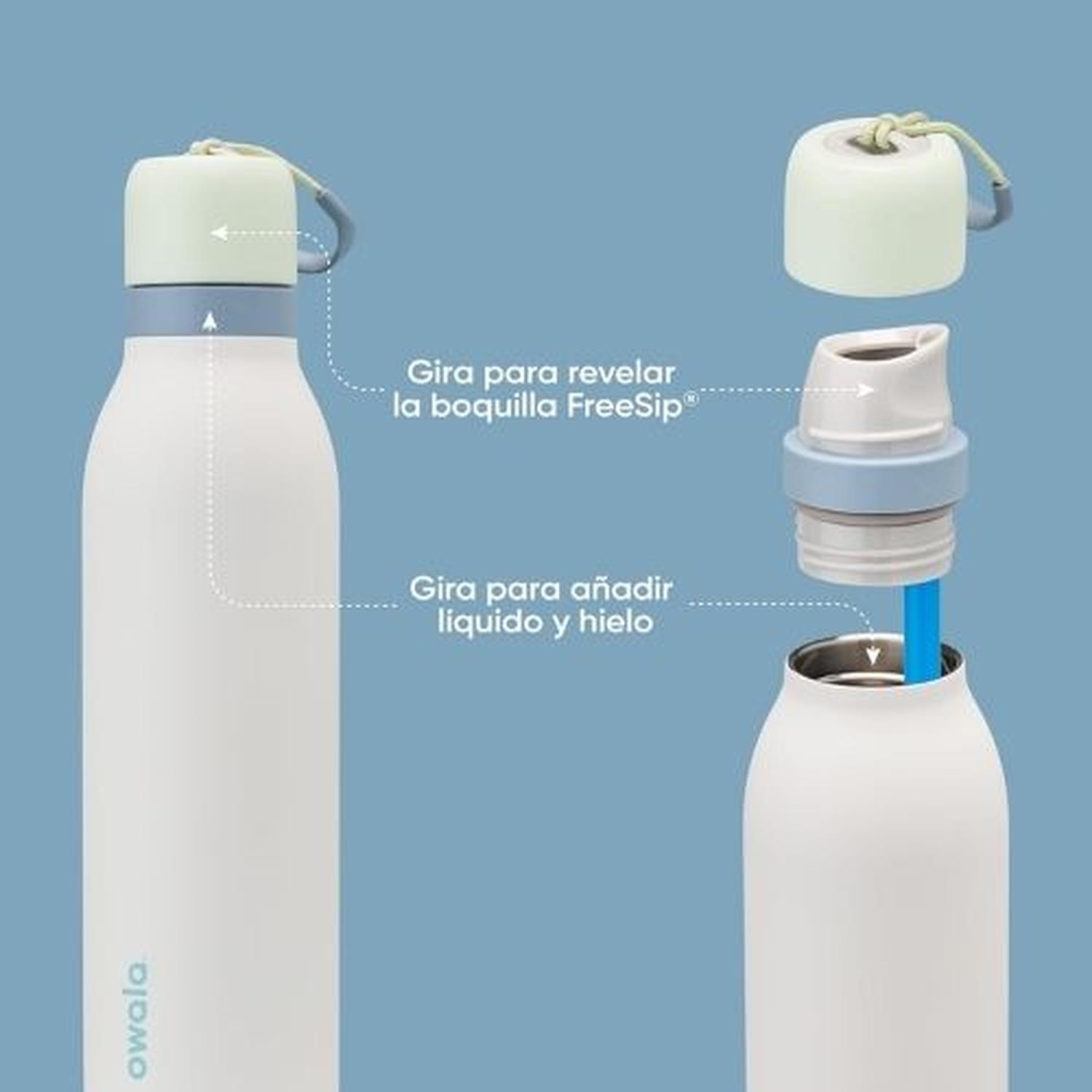BOTELLA DE ACERO INOXIDABLE OWALA FREESIP TWIST 24 OZ - ICED BREEZE - 3