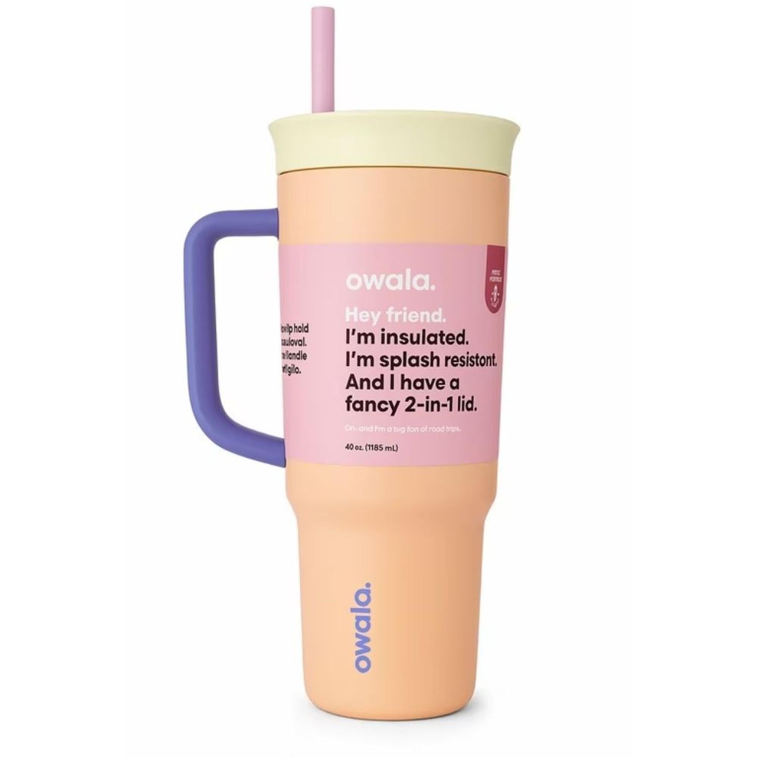 VASO TUMBLER OWALA DE 40 OZ - CHIN UP BUTTERCUP - 1