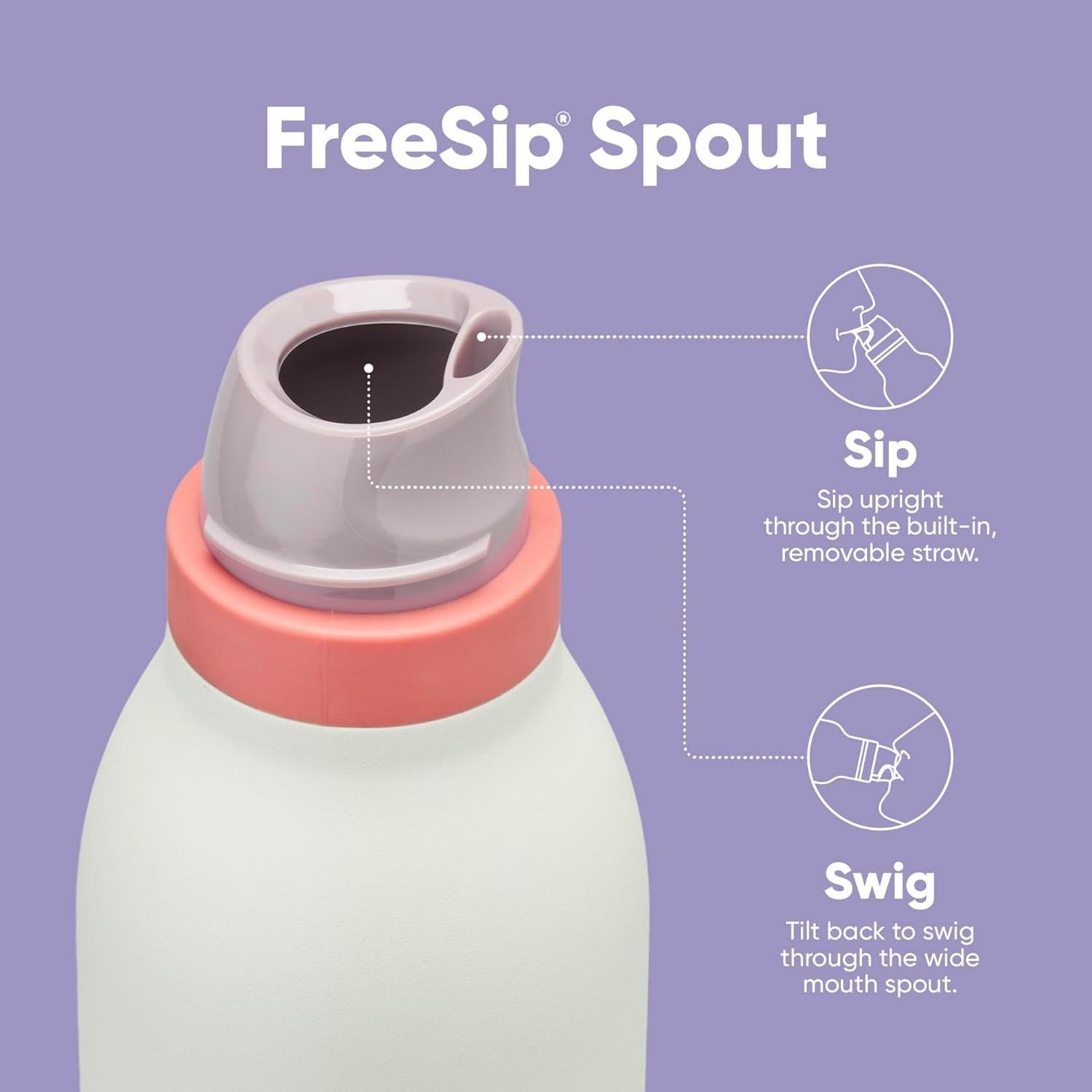 BOTELLA DE ACERO INOXIDABLE OWALA FREESIP TWIST 18 OZ -MINTY HORIZONS - 6