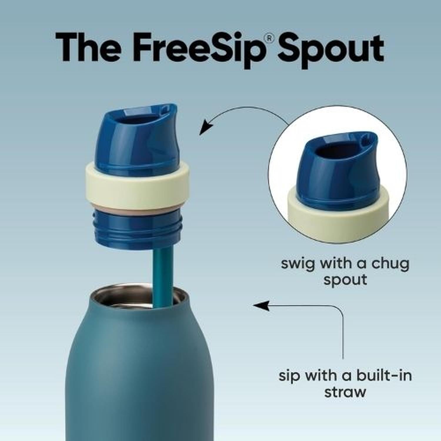 BOTELLA DE ACERO INOXIDABLE OWALA FREESIP TWIST 24 OZ - MEZCLILLA - 3