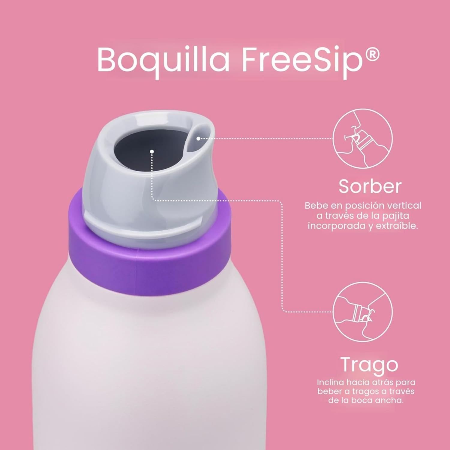 BOTELLA DE ACERO INOXIDABLE OWALA FREESIP TWIST 18 OZ -DREAMY FIELD - 6