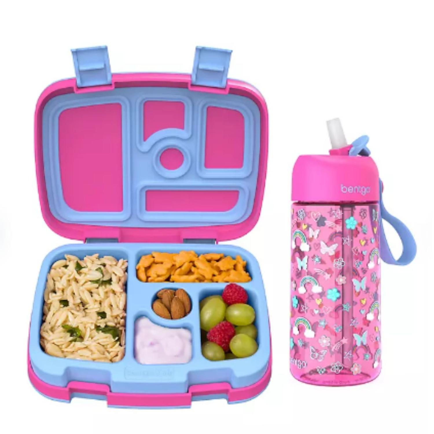 SET TOMATODO Y LONCHERA BENTGO KIDS - ARCOIRIS Y MARIPOSAS - 1