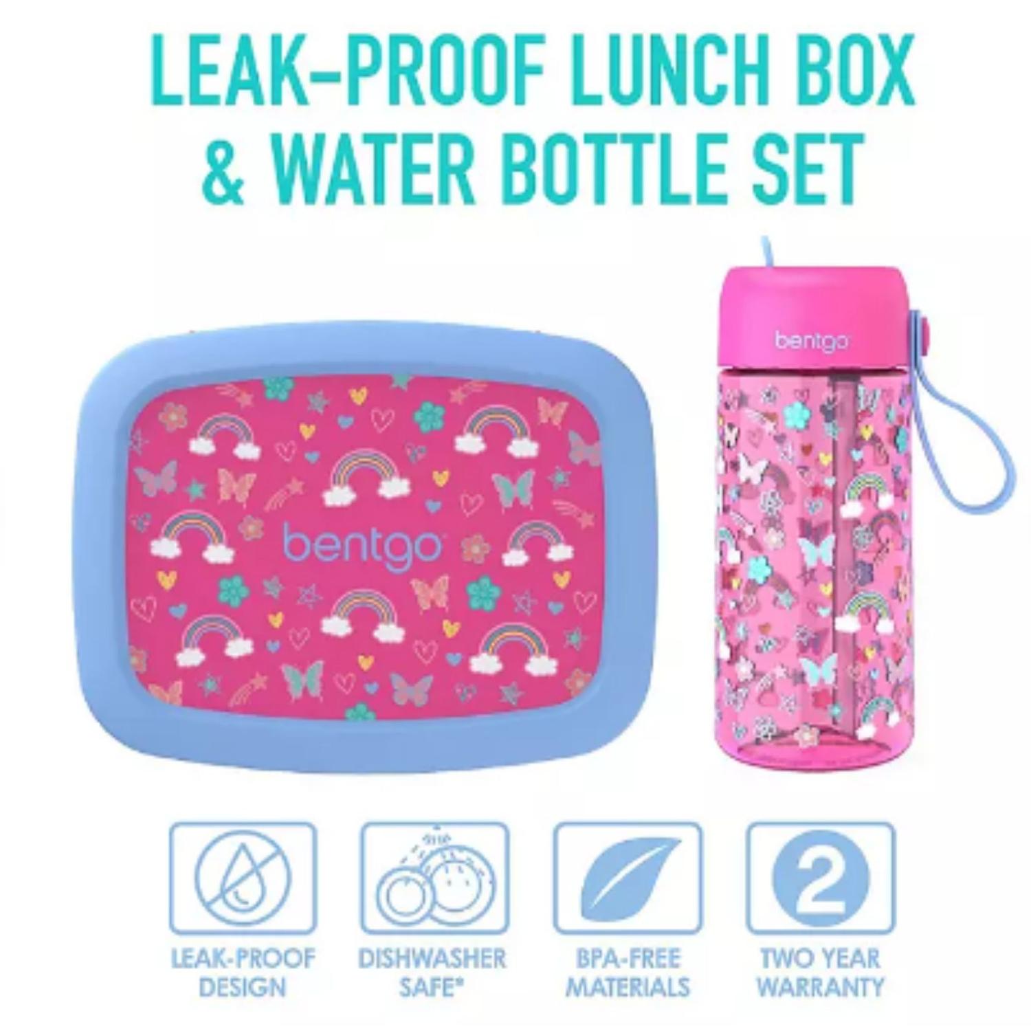 SET TOMATODO Y LONCHERA BENTGO KIDS - ARCOIRIS Y MARIPOSAS - 2