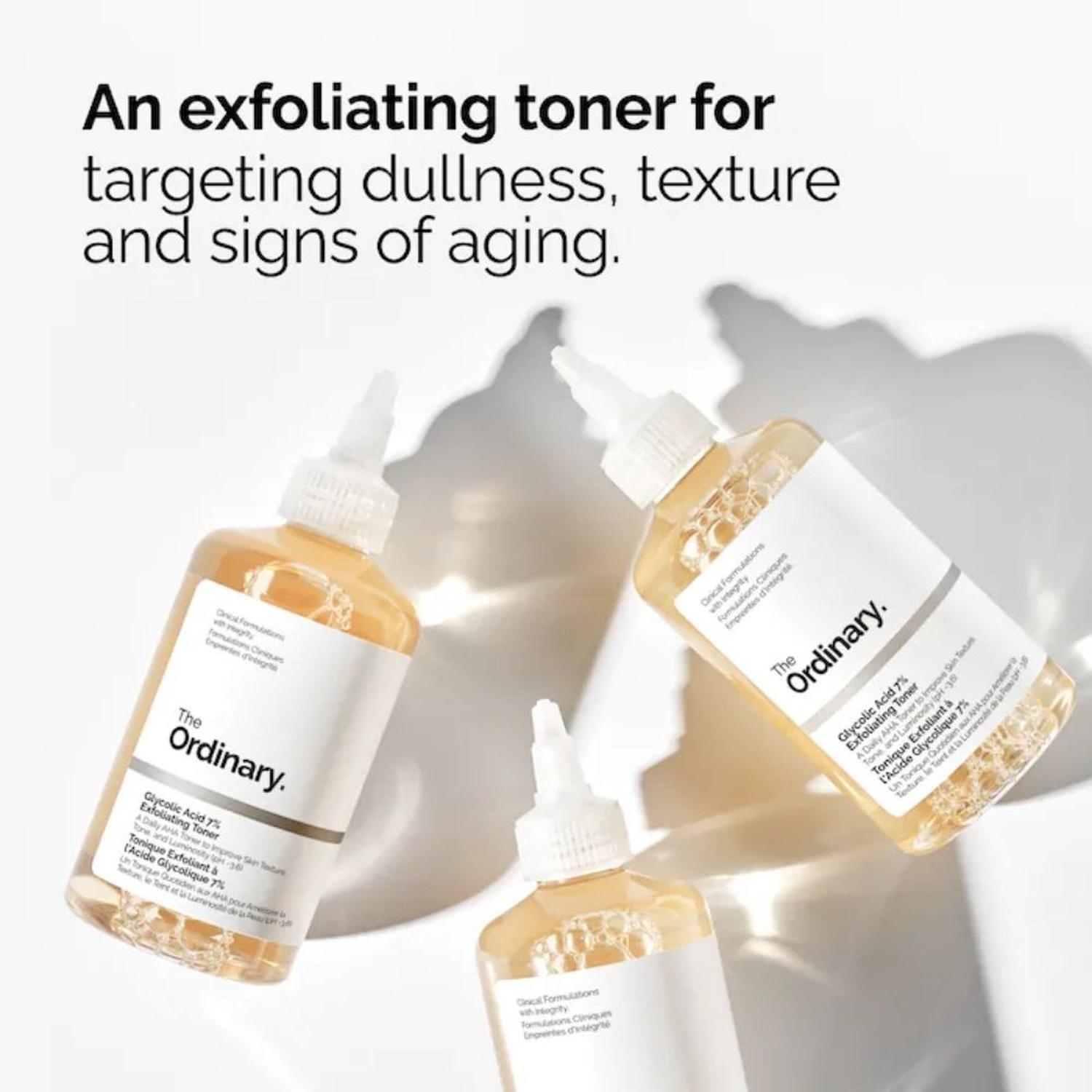 SET ACIDO GLICOLICO AL 7% THE ORDINARY - 240ML Y 100 ML - 1