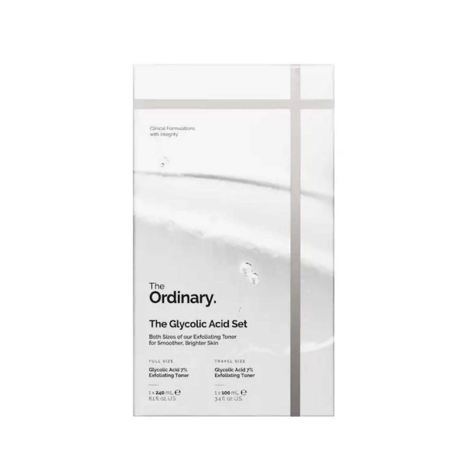 SET ACIDO GLICOLICO AL 7% THE ORDINARY - 240ML Y 100 ML - 3