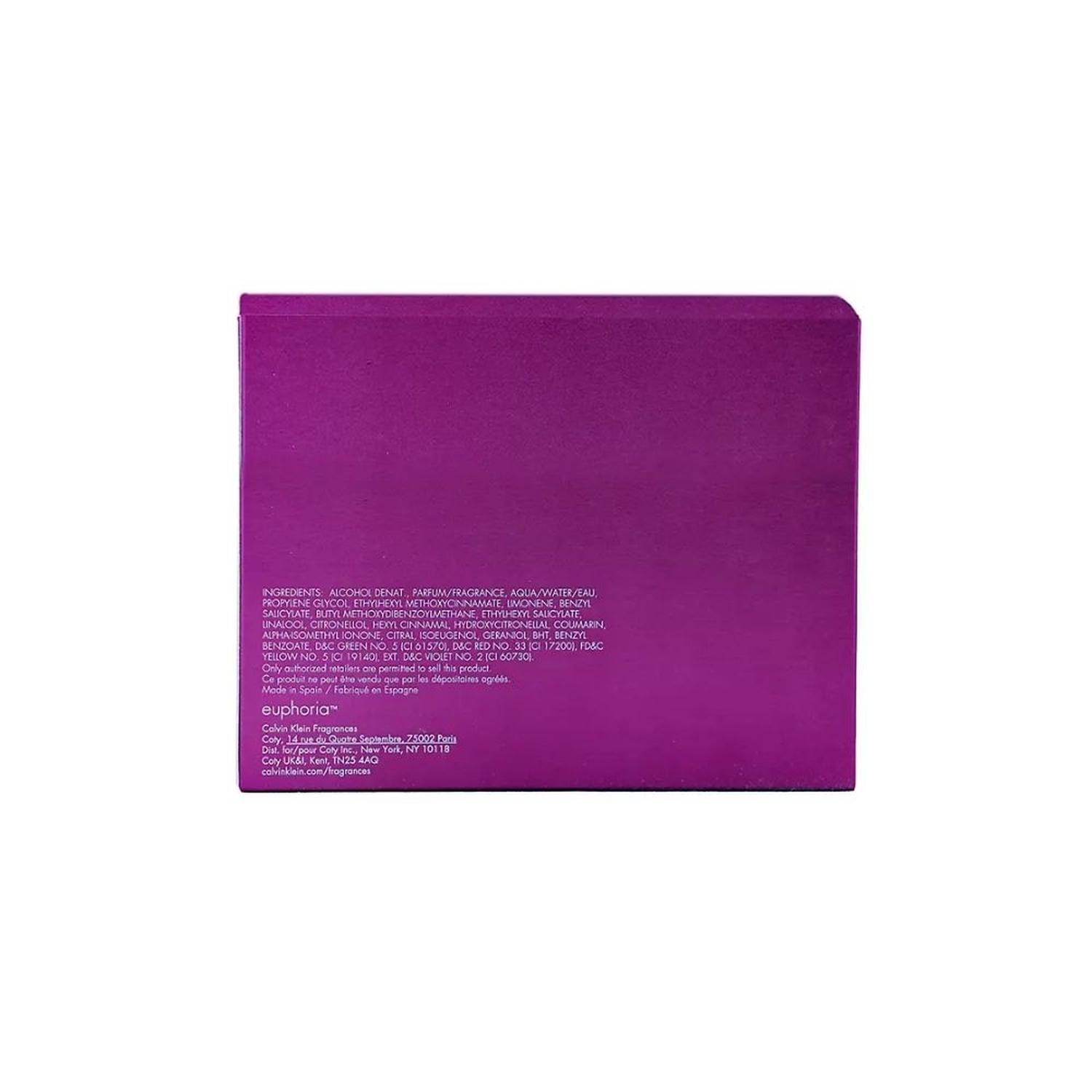 PERFUME EAU CALVIN KLEIN EUPHORIA - 100 ML - 4