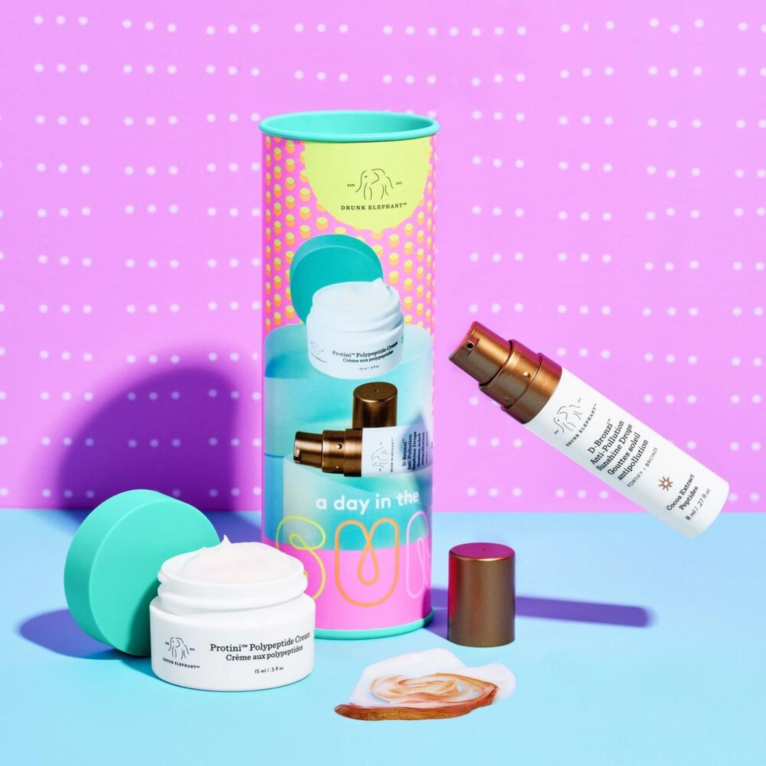 SET DRUNK ELEPHANT A DAY IN THE SUN HUMECTANTE 15ML + BRONCEADOR 8 ML - 2