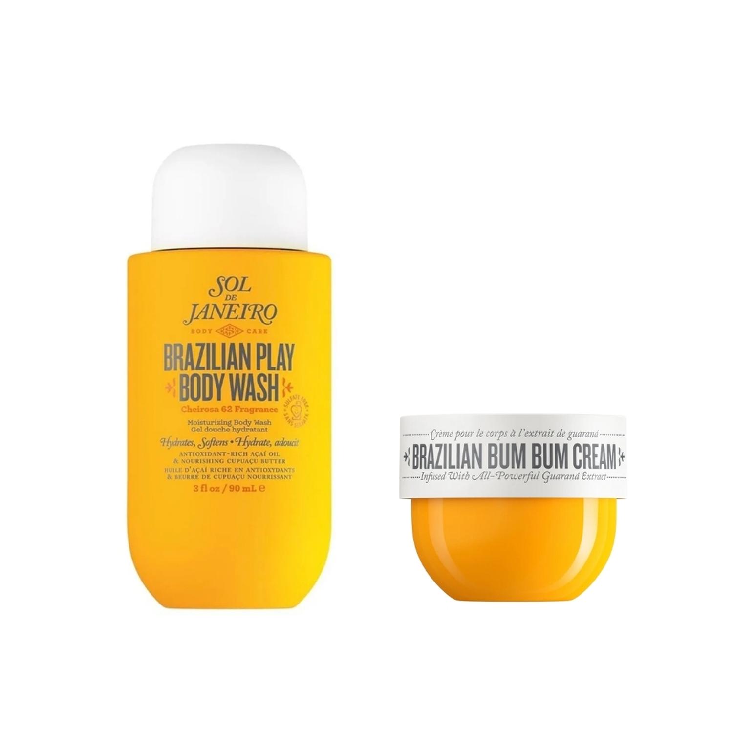 SET CREMA CORPORAL BUM BUM SOL DE JANEIRO 25 ML + BODY WASH SOL DE JANEIRO CHEIROSA 62 - 90 ML - 1
