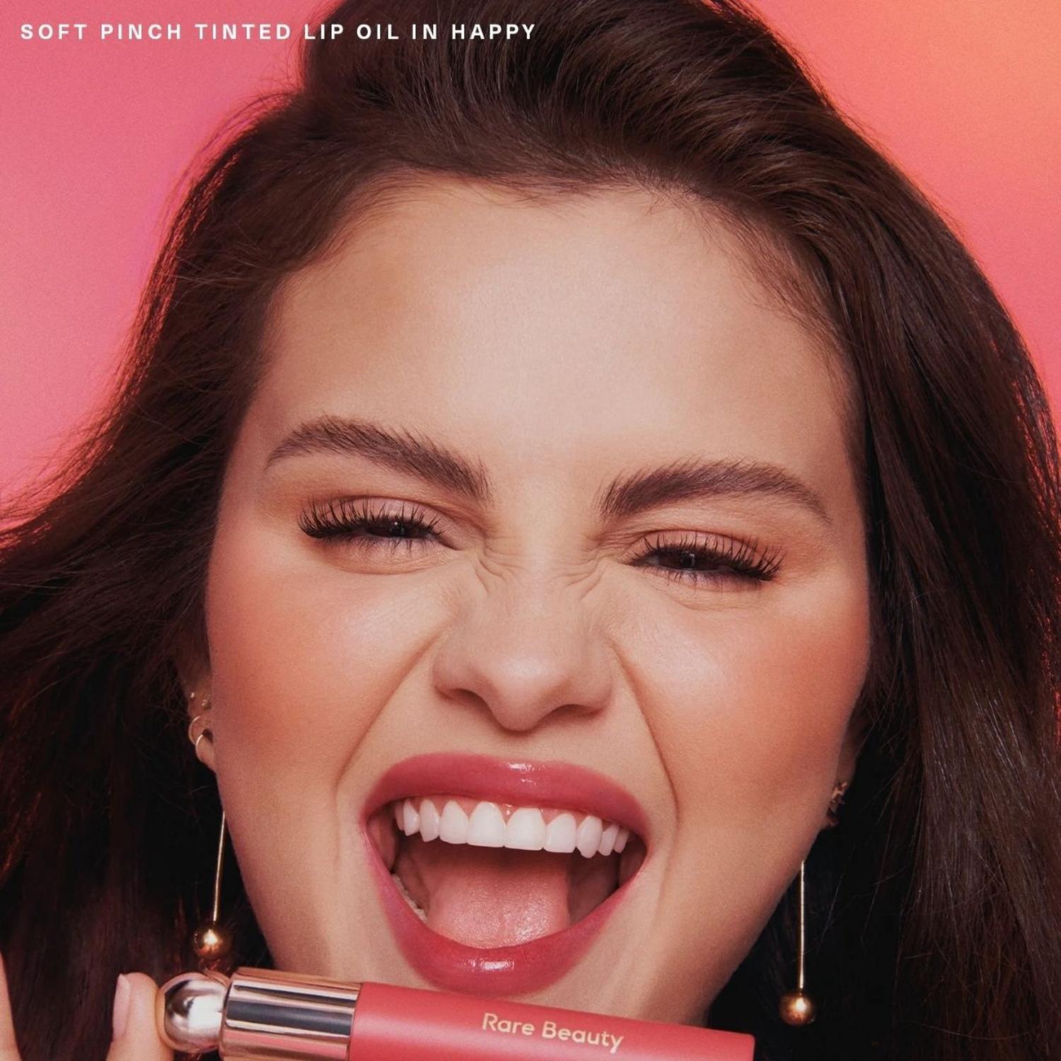ACEITE LABIAL CON COLOR RARE BEAUTY TINTED LIP OIL - HAPPY - 1