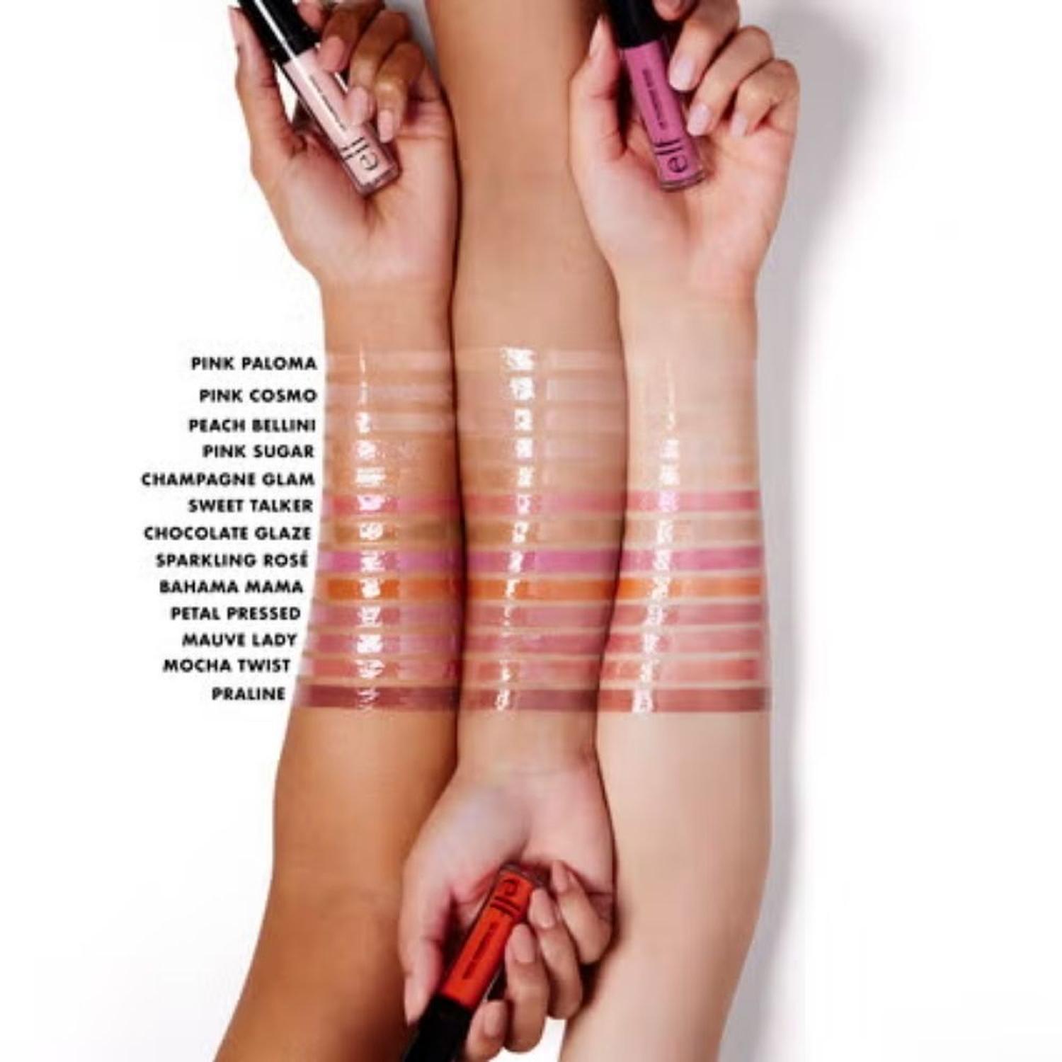 LABIAL LIQUIDO E.L.F GLOSS PLUMPING - SPARKLING ROSE - 3