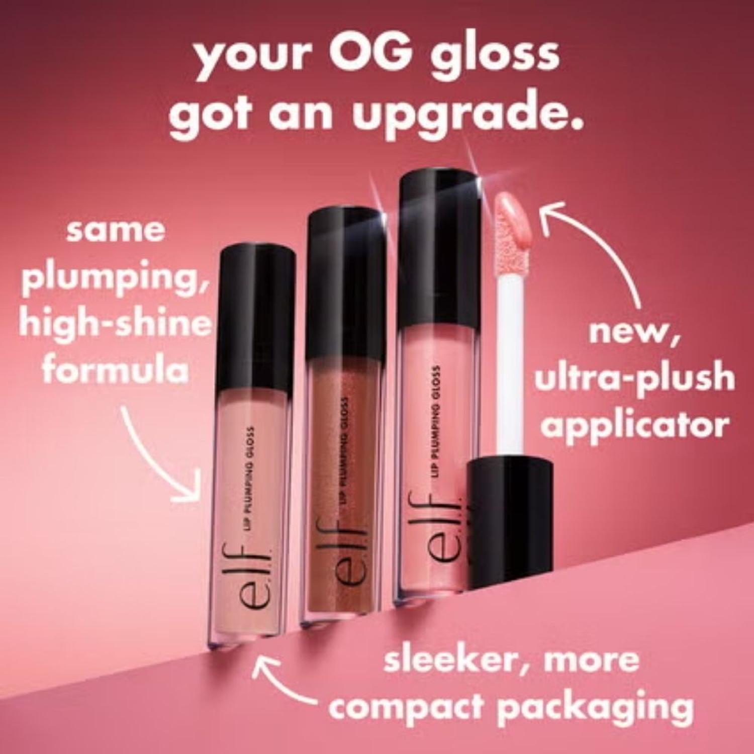 LABIAL LIQUIDO E.L.F GLOSS PLUMPING - SPARKLING ROSE - 5